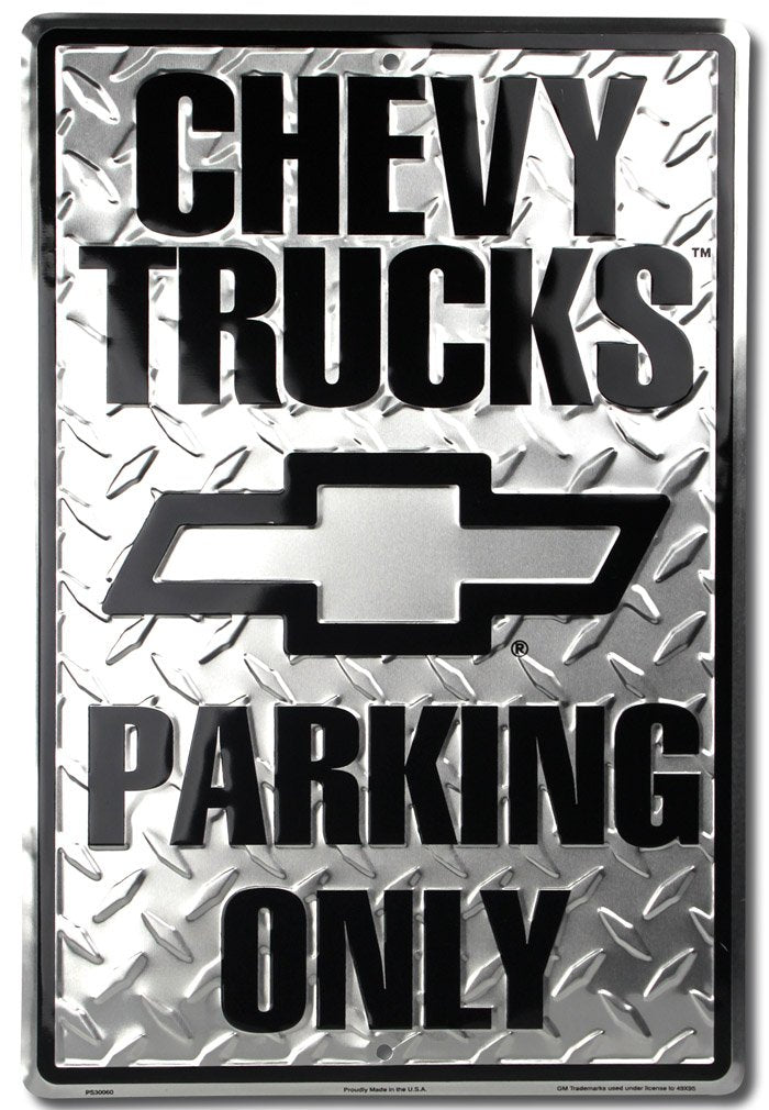 Chevy Racing Sign Chevy Truck Parking Sign – Carkart