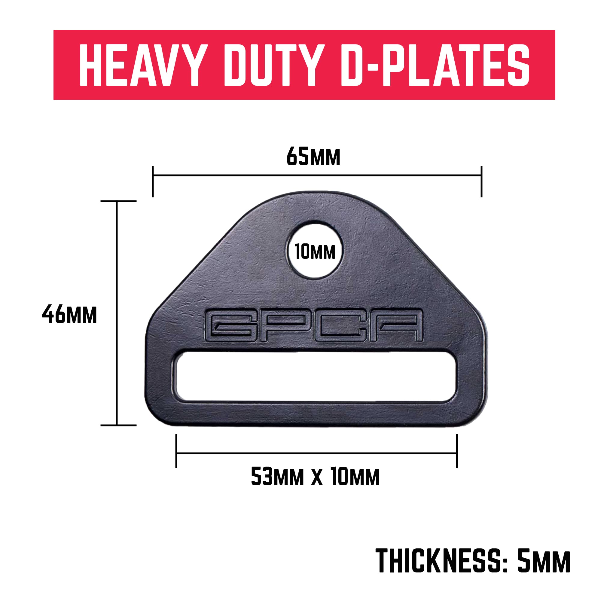 GPCA - GP Star Thumb Screws and D-Plates Set, Easy-to-Install M8 Bolt & Tie Downs, for Quick Cargo Cover Installation, Jeep Wran