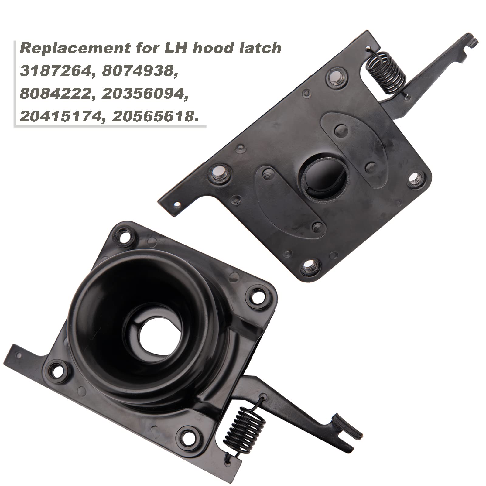 Hood Release Set Upper & Lower Latches Compatible With Volvos Trucks VN VNL 2004-2018 hood latch Set, Replaces 20498998 20565619