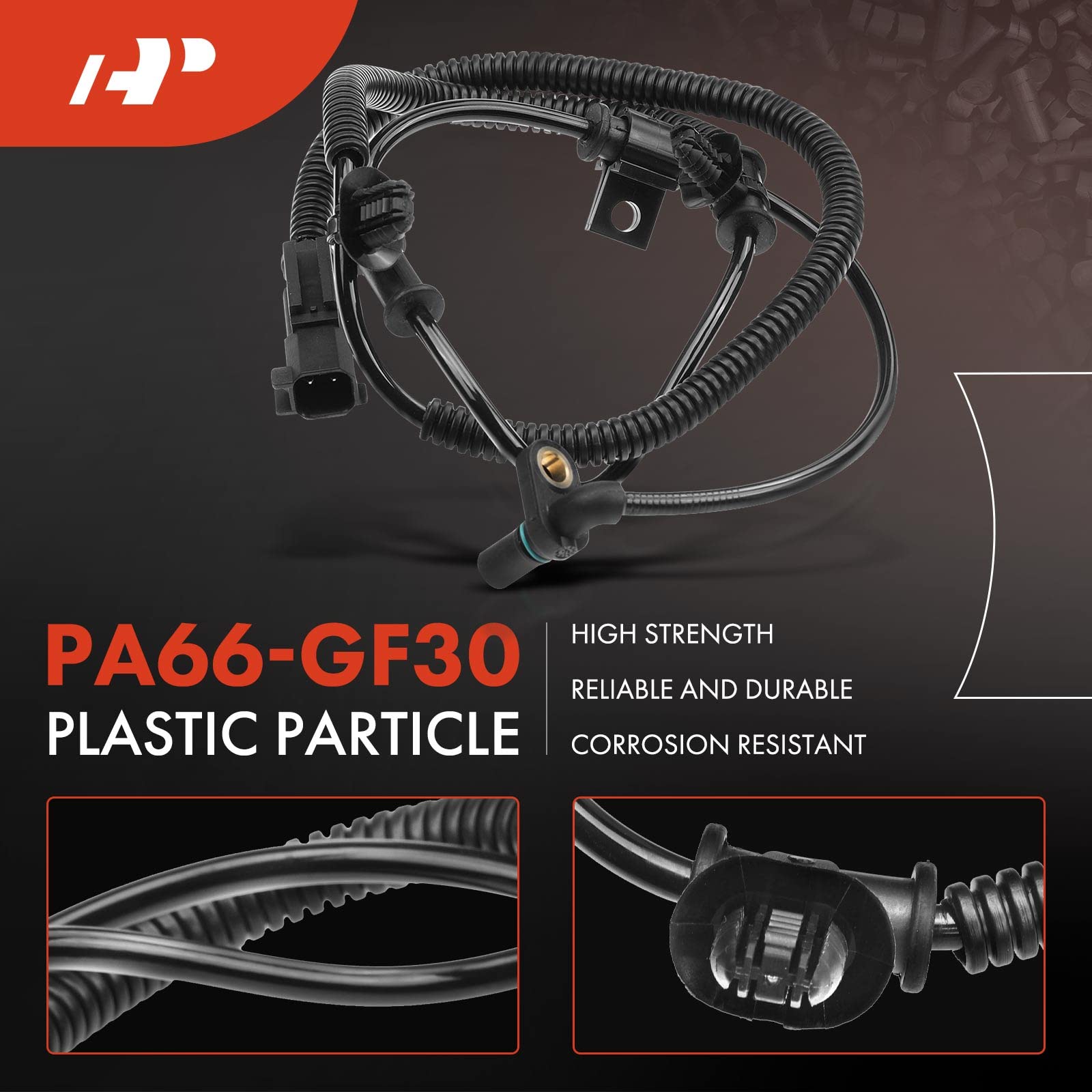 A-Premium Abs Wheel Speed Sensor Compatible With Ford & Lincoln Models - For F-150 2015-2020, Expedition 2018-2020, Navigator 2018-2020 - Front Driver Or Passenger Side, Replace# Fl3Z2C204A