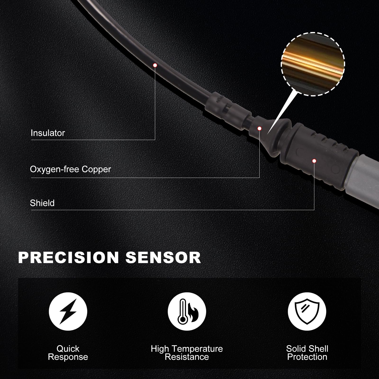 Bapmic Rear Brake Pad Wear Sensor 34356792292 Replacement for BMW F30 F31 F32 F33 320i 328i