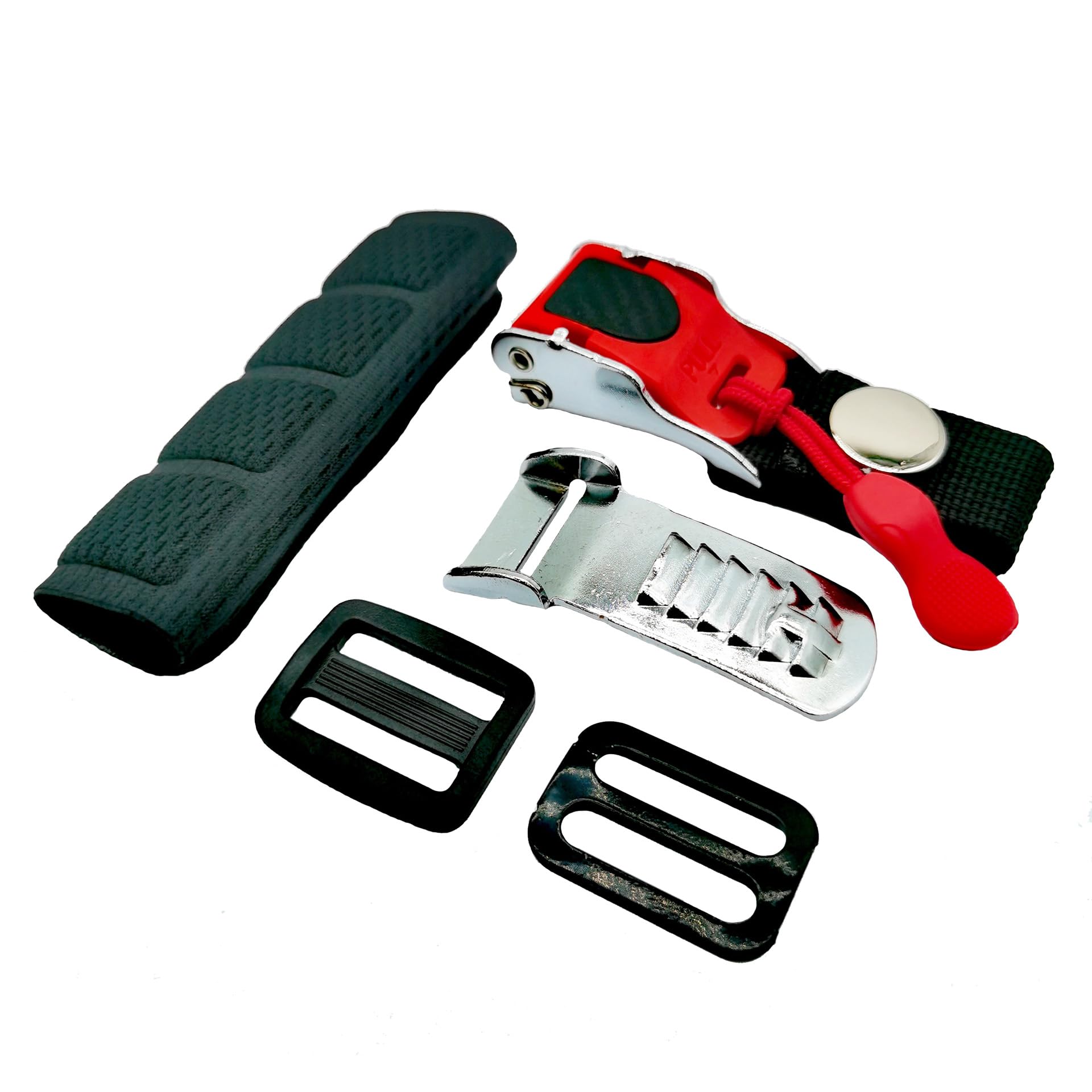 ZYRELYNX Helmet Quick Release Buckle Kit, Metal Helmet Chin Strap Adapter, Install Without Removing Double D-Ring Strap Snap, Co