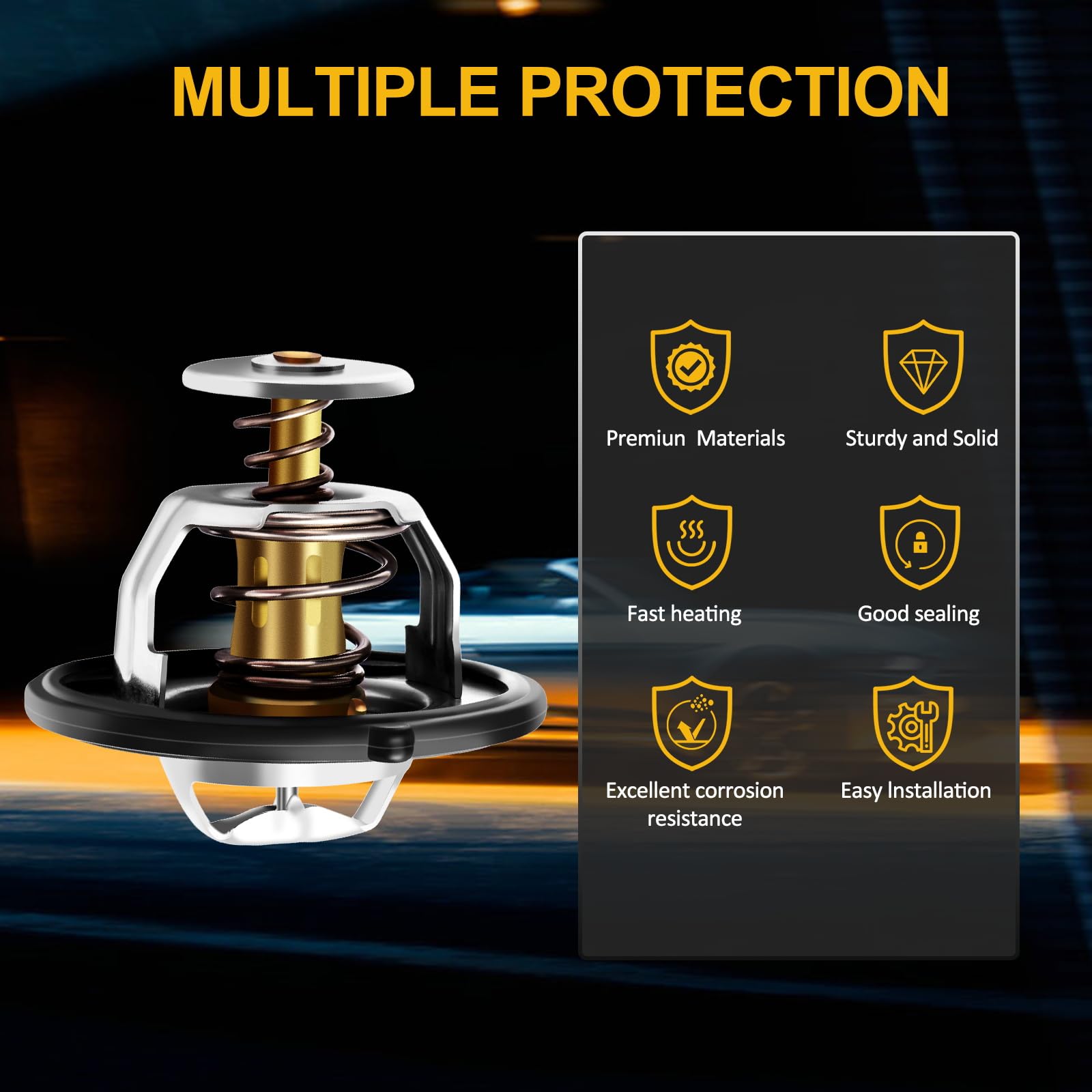 Ineedup 19301-P8E-A10 Original Equipment Engine Coolant Thermostat Water Inlet Assembly Fit For Acura Cl 1997-1999 2001-2003, Fo