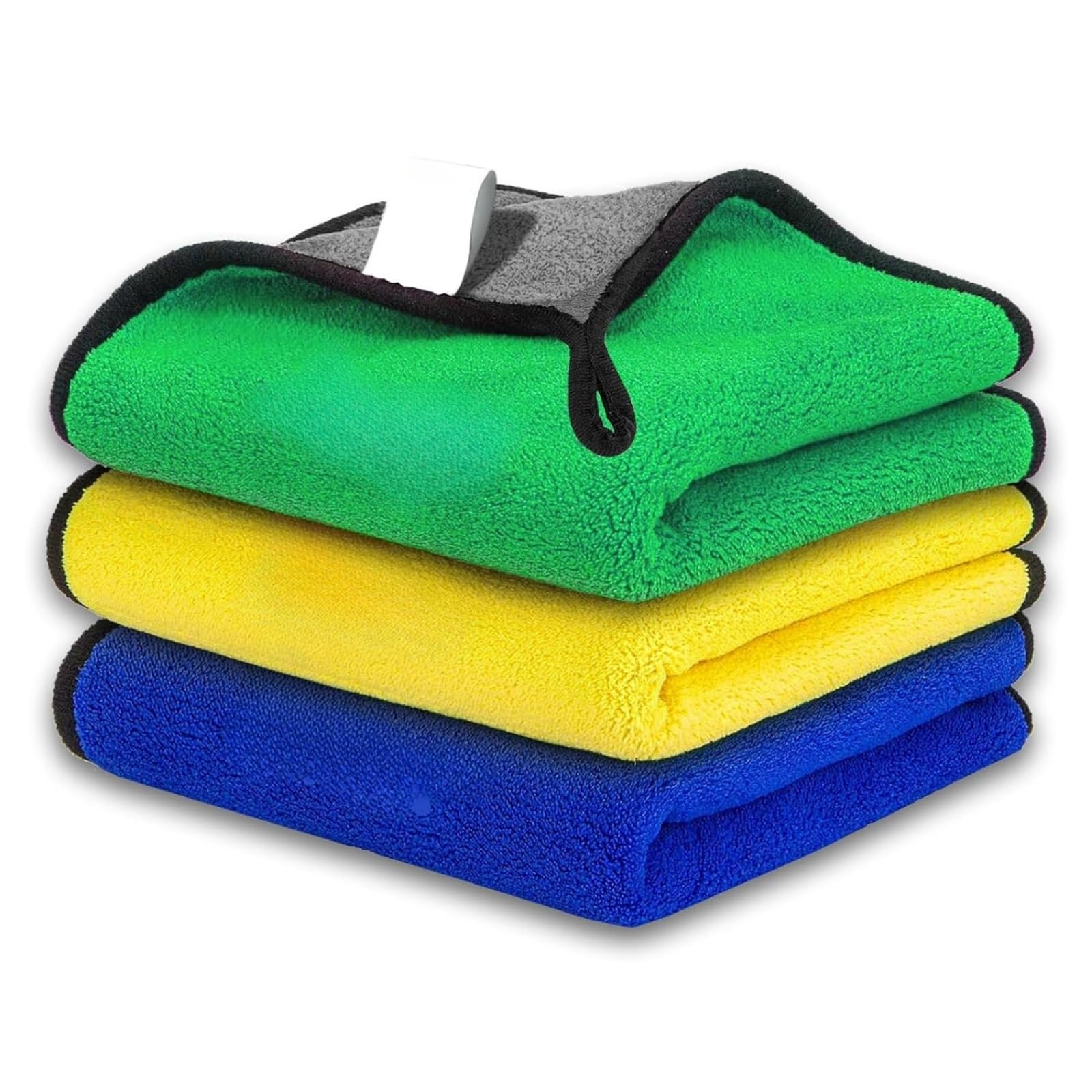 Microfiber Cloth for Car Cleaning (3 Pack)  800 GSM Ultra Soft DoubleSided Microfiber Towels for Car Washing, Drying & Detaili