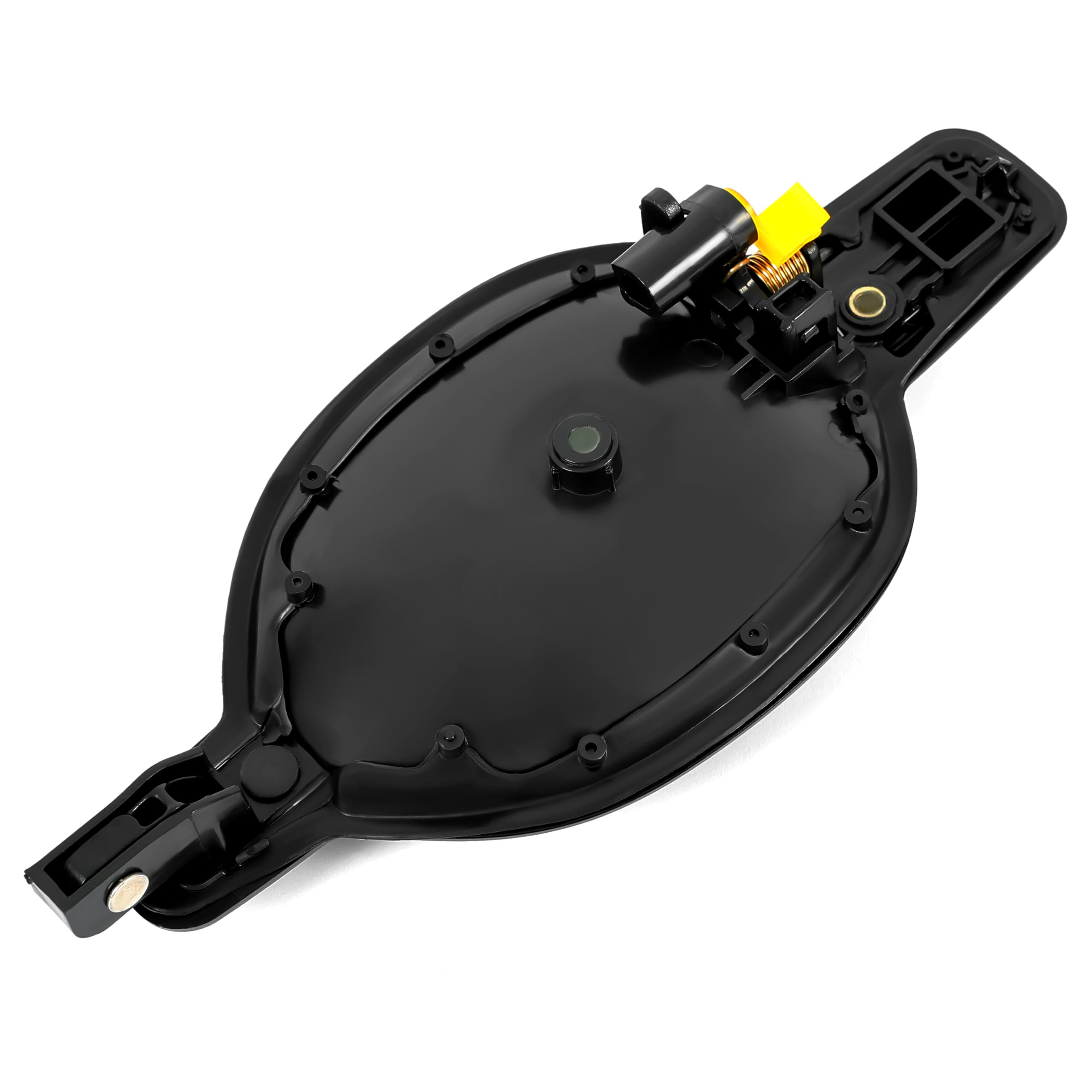 ECOTRIC Outside Door Handle Black Textured Compatible with Mitsubishi Endeavor 2004-2011 Replacement for MR987492 MI1311117 (Front Right)