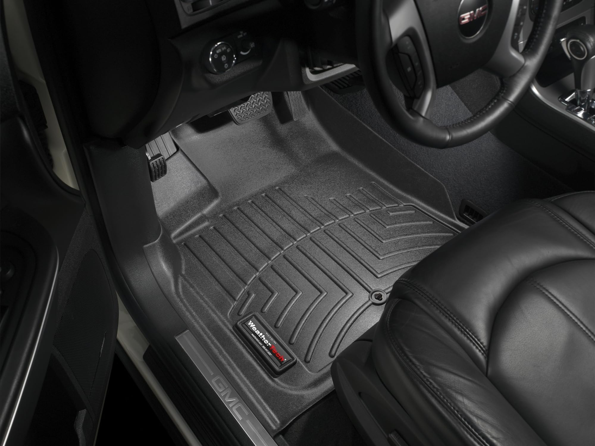 WeatherTech Custom Fit FloorLiners for Acadia, Outlook, Enclave - 1st Row (442511), Black