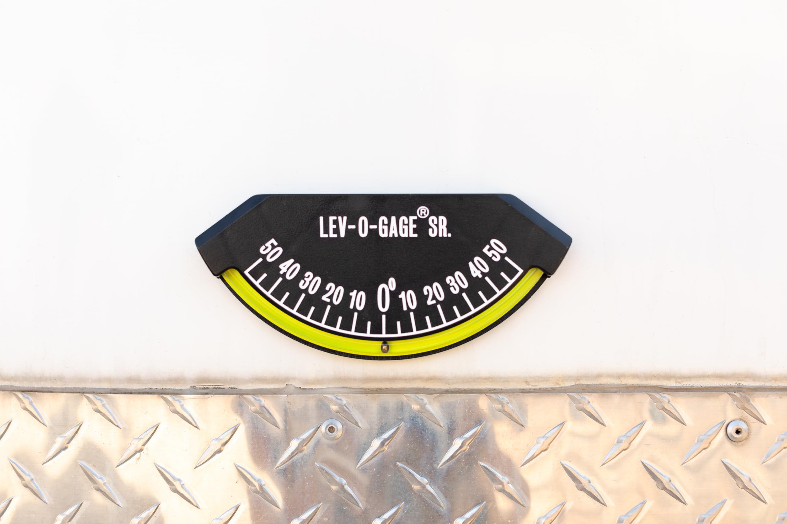 Sun Company Lev-o-gage Sr. Inclinometer and Tilt Gauge - Level for RV, Trailer, Camper, or 5th Wheel | Made in USA Leveling Gaug