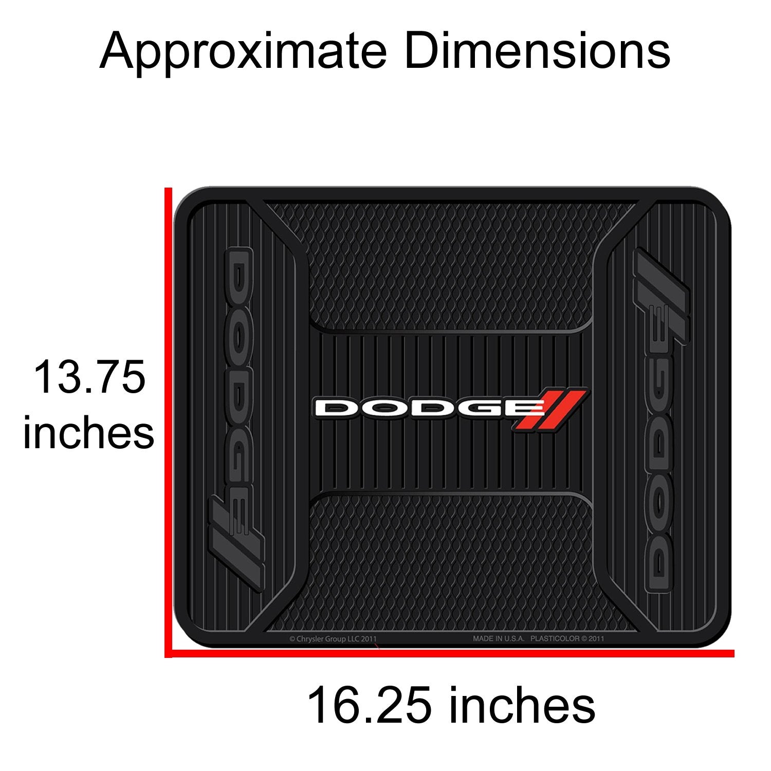 U.A.A. Inc. Elite Series Front & Rear Car Truck Suv Seat Rubber Floor Mat For Dodge Ram