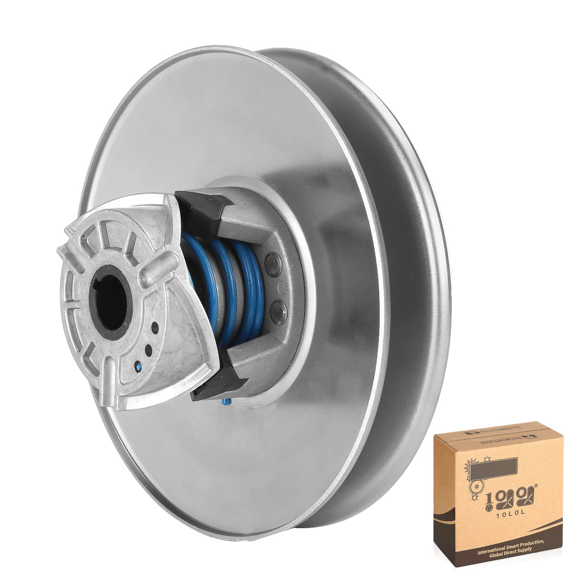 10L0L Golf Cart Secondary Driven Clutch For Club Car Ds & Precedent,1997-Up Club Cart 4-Cycle Gas Model Oem# 101834001 5701 - High Torque,Silver