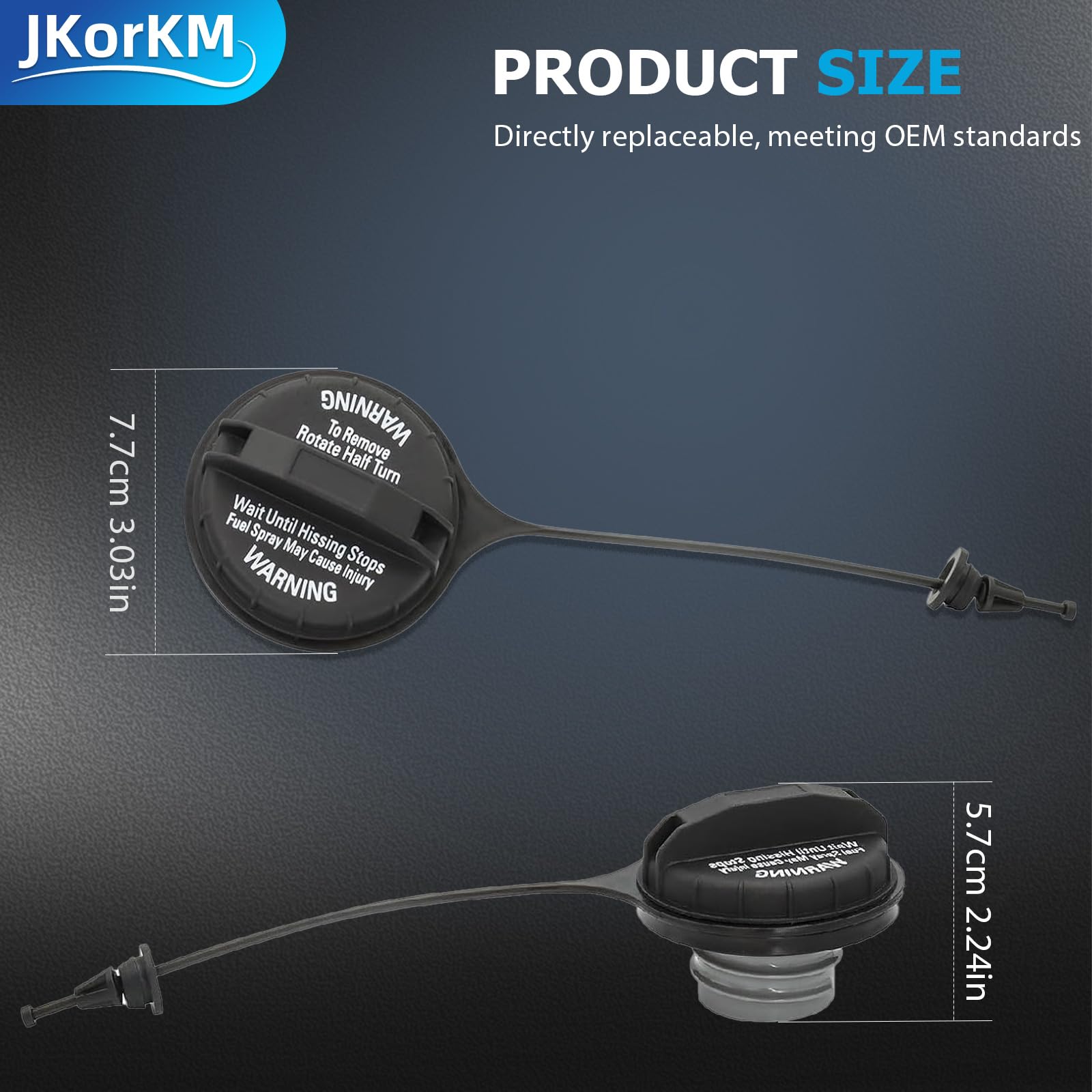 Jkorkm Fc920 Gas Cap, F4Tz-9030-C Fuel Gas Cap Replacement For Ford 1987-1997 Ford F-150 F-250 1998-2008 F-250 F-350 F-450 Super