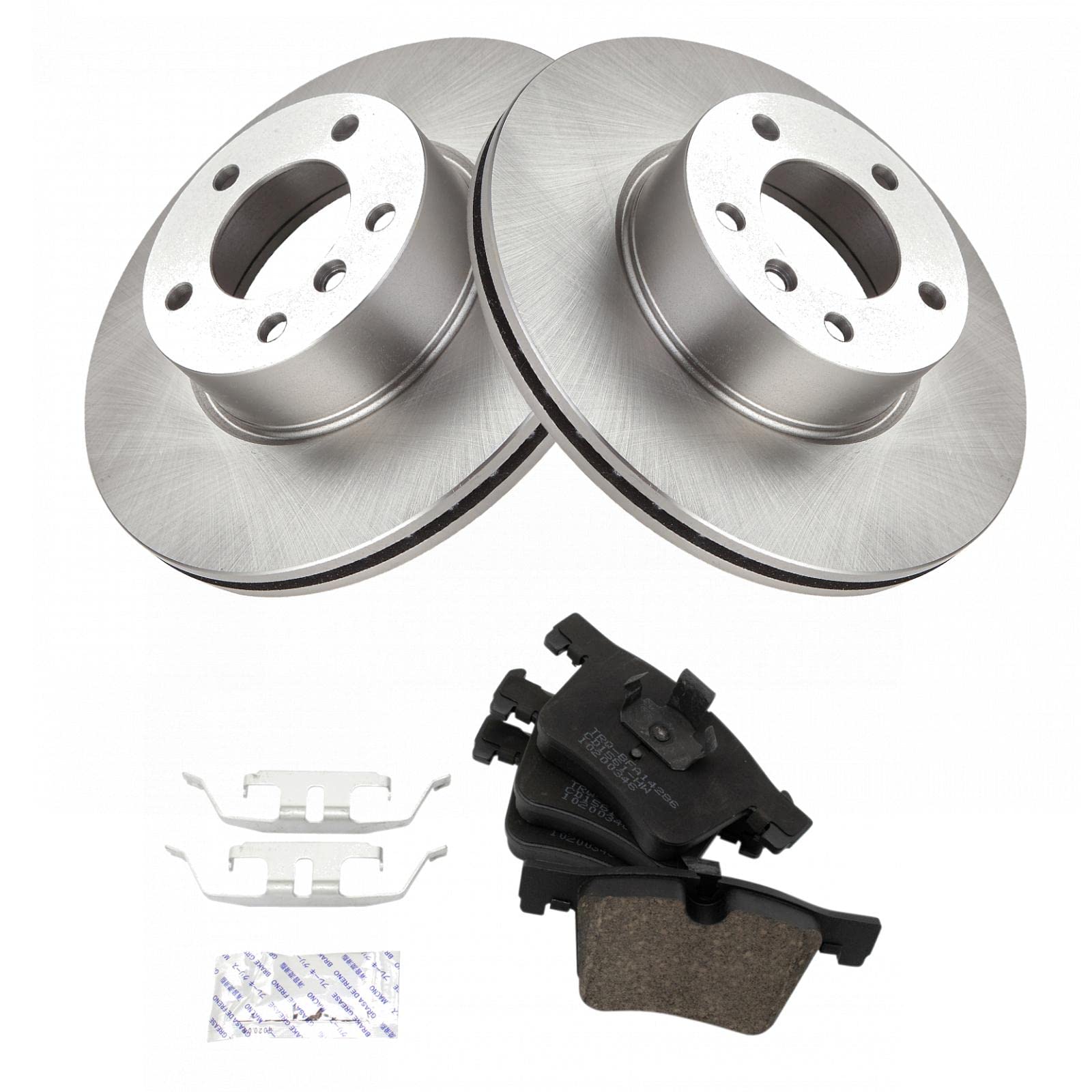 Trq Front Ceramic Disc Brake Pad & Replacement Rotor Kit For Bmw 228I 338I 428I