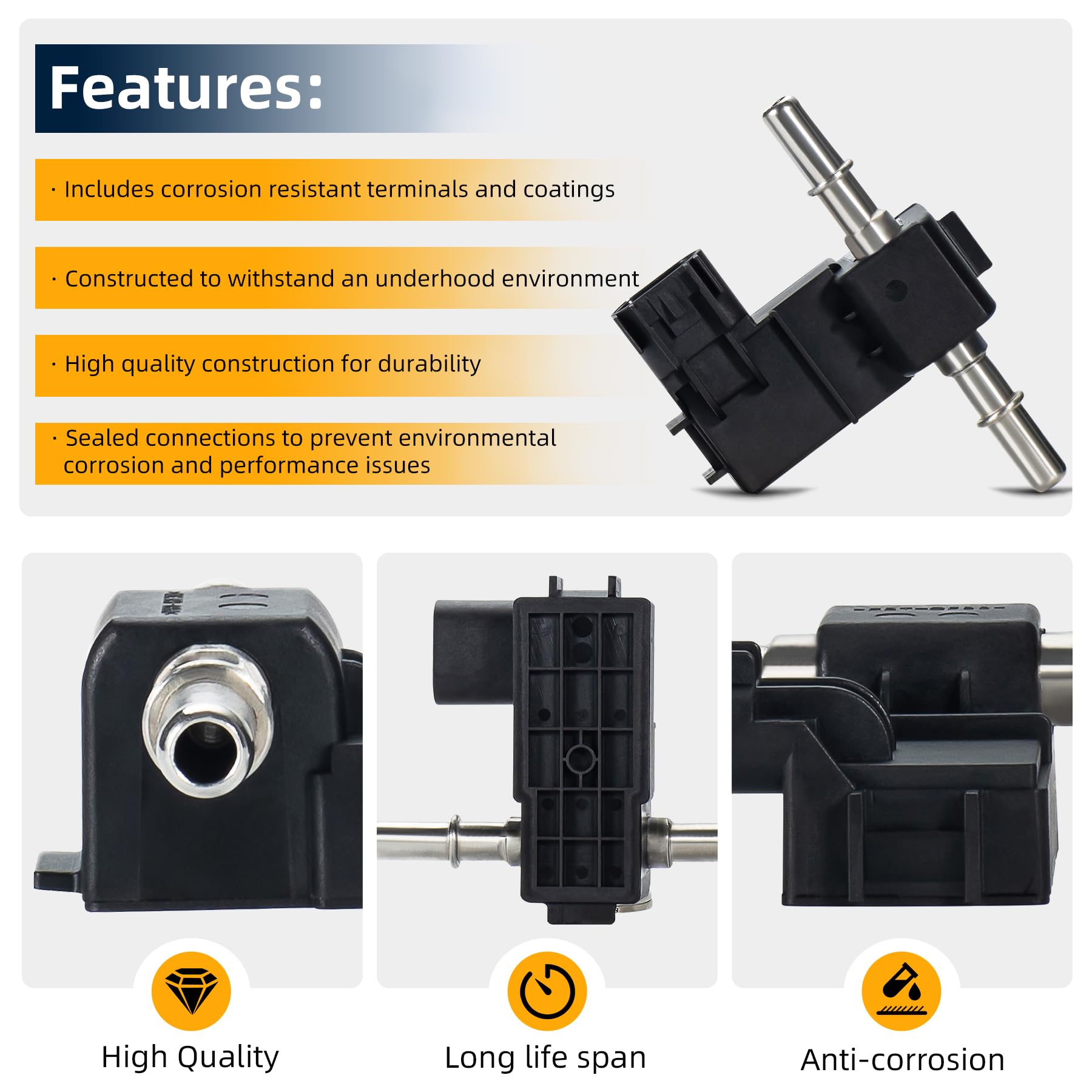 Lqqdp 1Pc New Flex Fuel Composition Sensor Replacement Compatible With Gm Lacrosse Regal Ats Srx Terrain Equinox Caprice Captiva