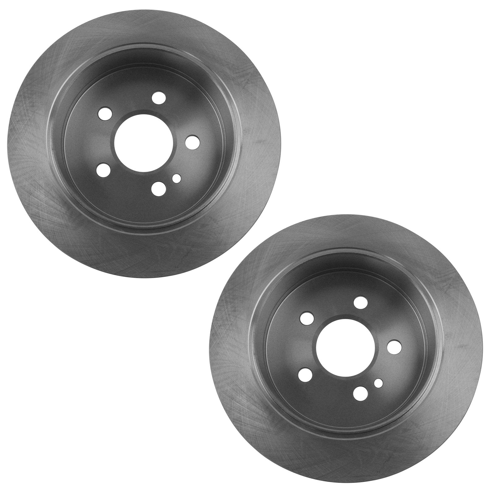 Trq Rear Brake Pad & Rotor Kit Brake Pads Brake Rotor Semi-Metallic Compatible With 1998-2003 Mercedes-Benz Ml320 2003-2005 Ml35