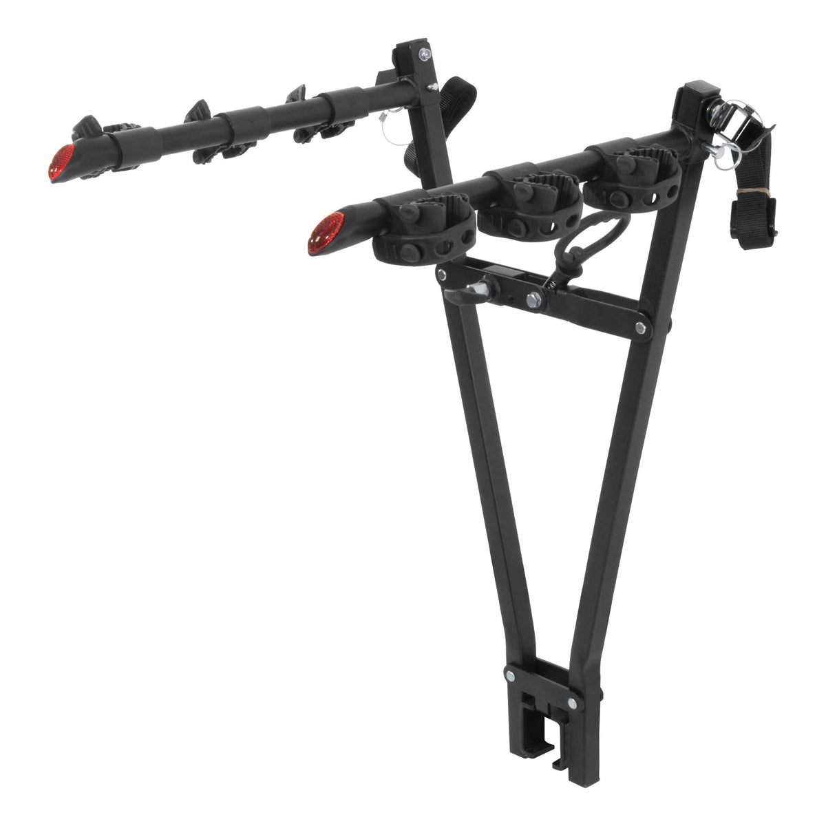 CURT 18013 Clamp-On Trailer Hitch Bike Rack Mount, Fits 2-Inch Shank, 3 Bicycles