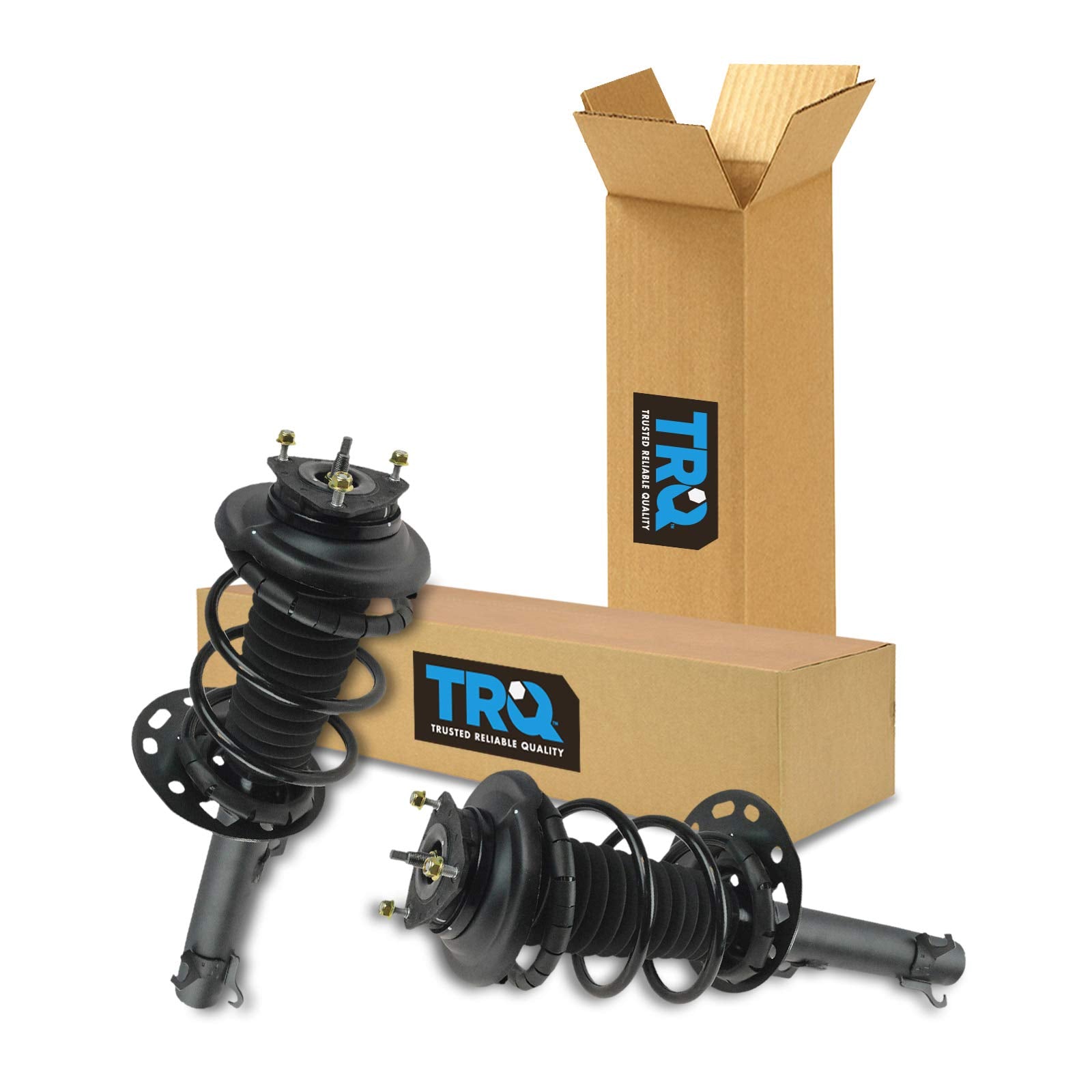 Trq Front Strut & Coil Spring Assembly Set Driver & Passenger Sides Compatible With 06-11 Ford Focus