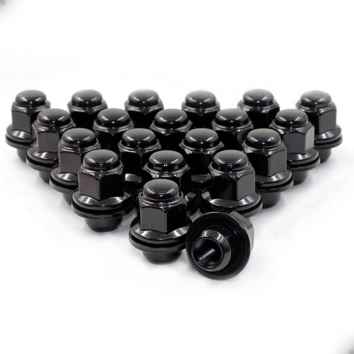Wheel Accessories Parts 20 Pcs M12X1.25 12X1.25 Thread Oem Factory Style Lug Nuts 1.5" Long Black 13/16" 21Mm Hex 40224-Jk00A 611-294 Fits Nissan 2017-22 Pathfinder ｜ 2011+ 370Z ｜ 2012+ Maxima