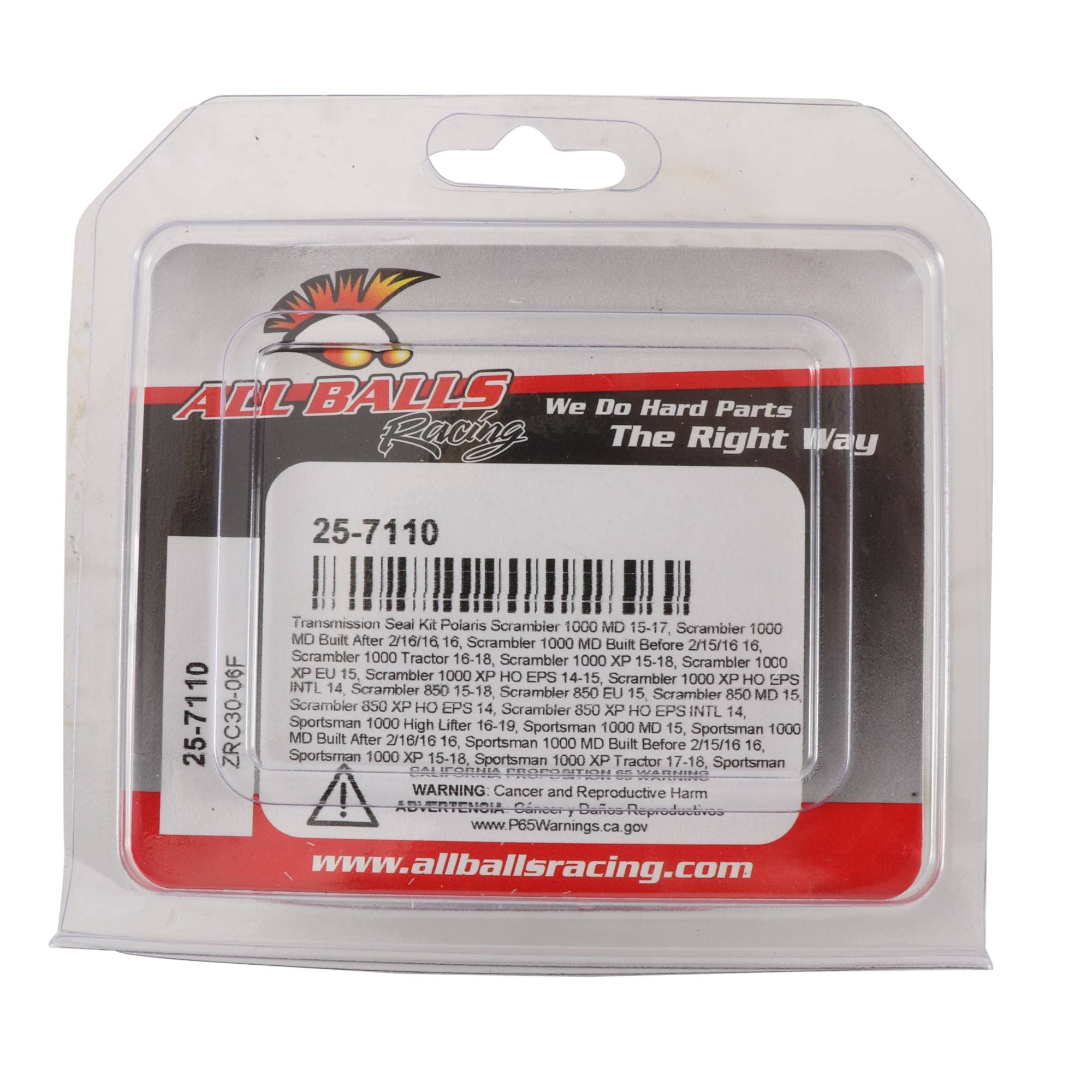 All Balls Racing 25-7110 Transmission Seal Kit Compatible With/Replacement For Polaris Scrambler 1000 Md 2015-2017