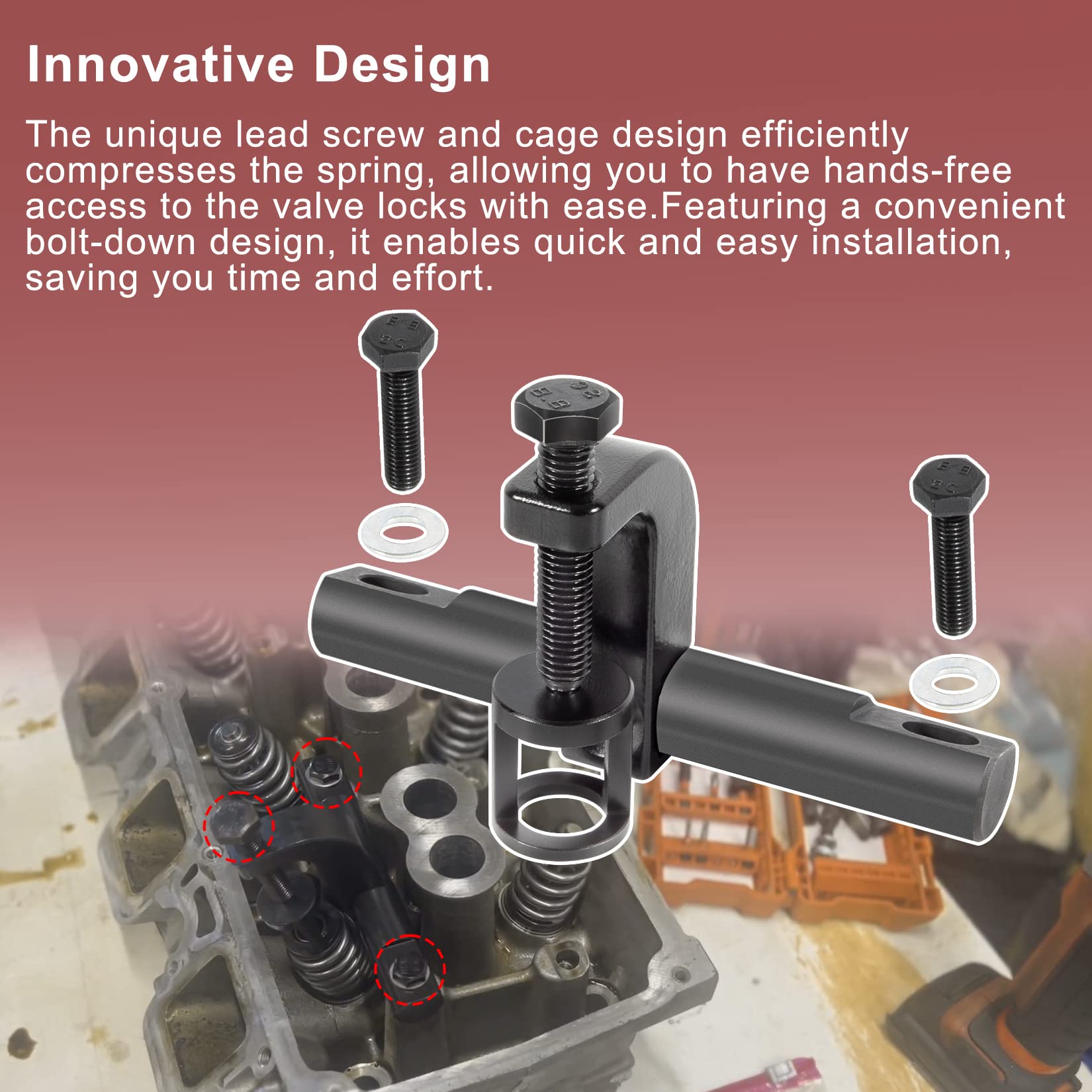 Yourour Pow352003 Valve Spring Compressor Compatible With Dodge Ram 2500 3500 5.7L 6.1L 6.2L 6.4L Hemi