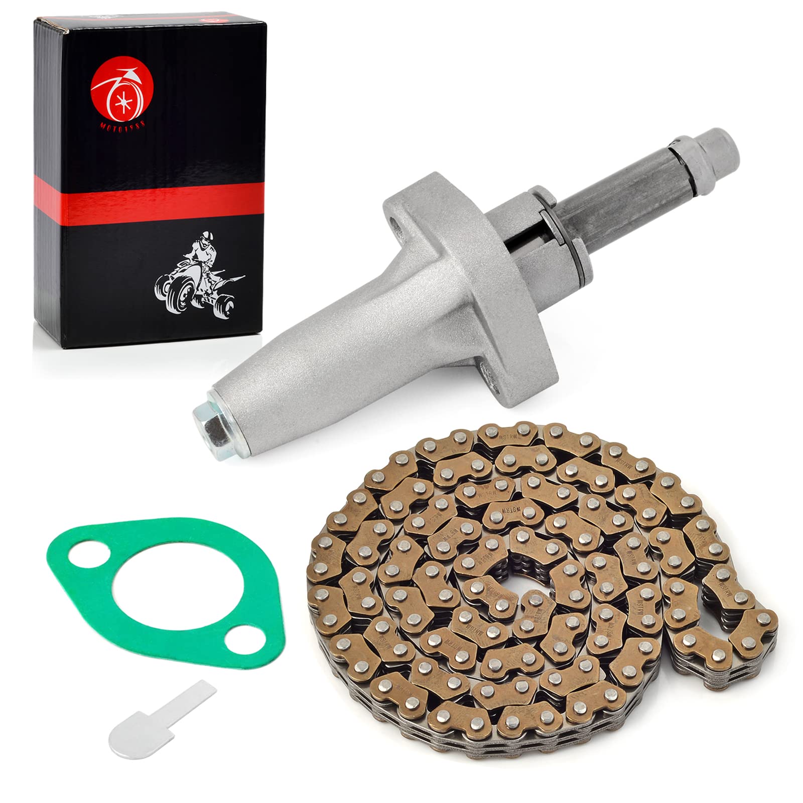 Cam Timing Chain & Tensioner Lifter For Honda Rincon 650 Trx300Ex Fourtrax 300 Trx300 Trx300Fw Trx250X 14520-Ha0-771 14401-Hc0-0