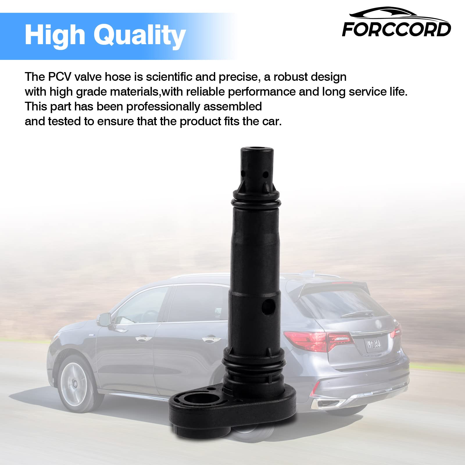 Forccord Exhaust Pcv Valve Compatible With Honda Accord Acura Odyssey Pilot Tl Saturn Vue Positive Crankcase Ventilation Valve Replace# 17130-Rca-A02 17130Rcaa01 0450358 Pcv374 Car Accessories