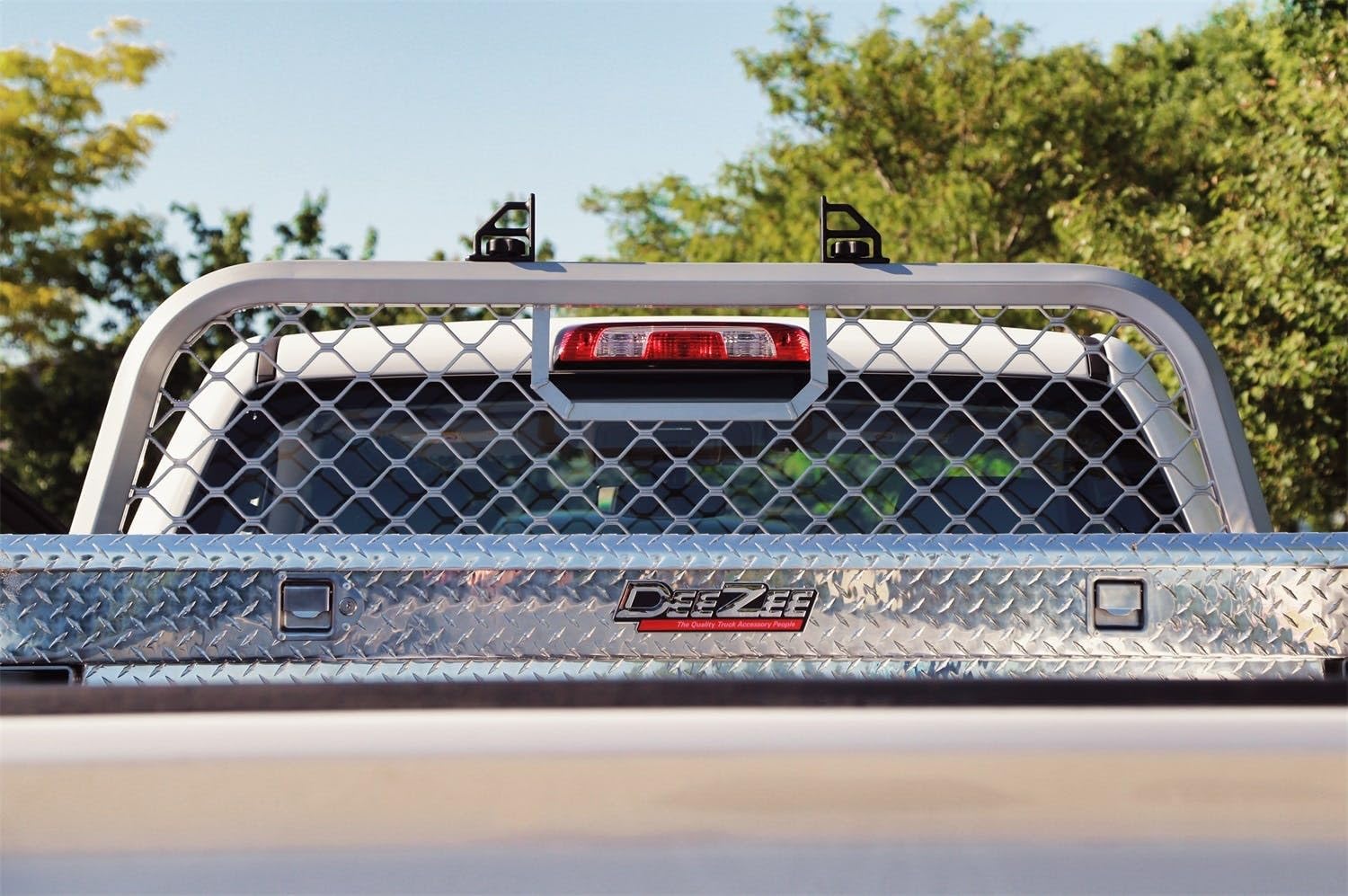 Dee Zee Dz95058R Silver Aluminum Mesh Cab Rack