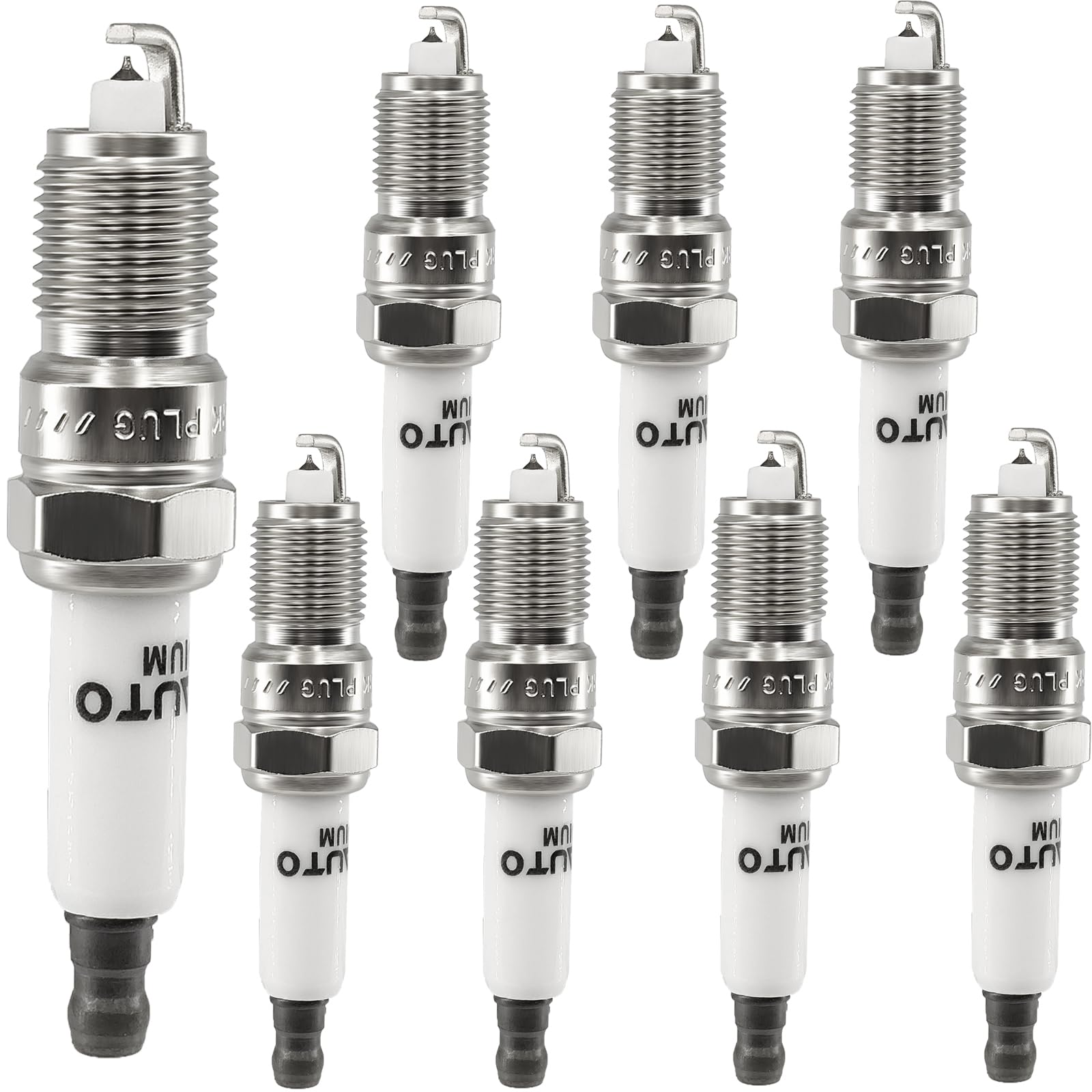 Oyeauto 3186 3951 Iridium Spark Plugs 8Pcs Compatible With Gmc Chevrolet Ford Cadillac Lincoln Mercury Hummer Pontiac Buick Pano
