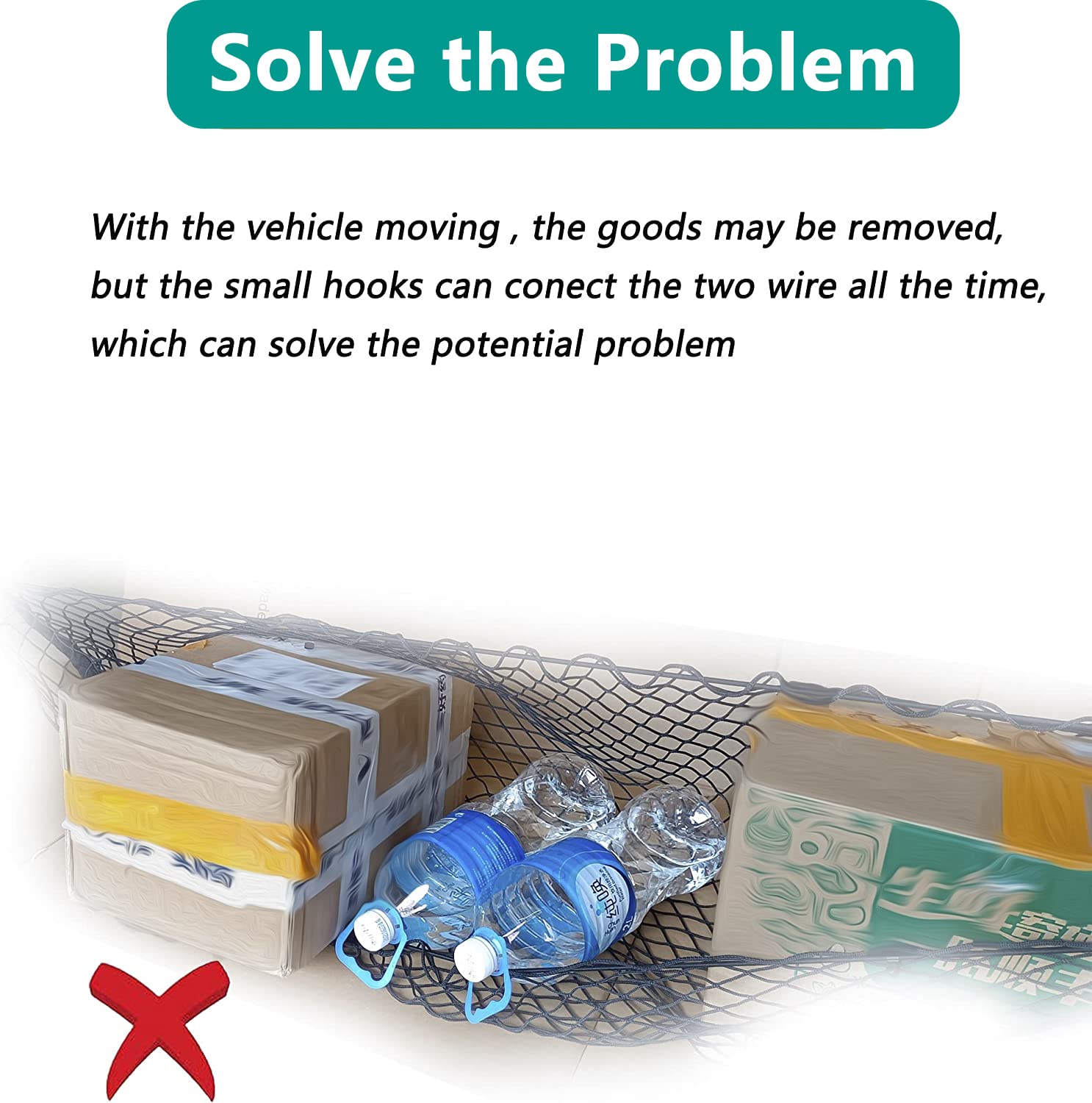 Trunk Cargo Net Compatible With Ford Bronco Sport 2021 2022 2023 2024 2025