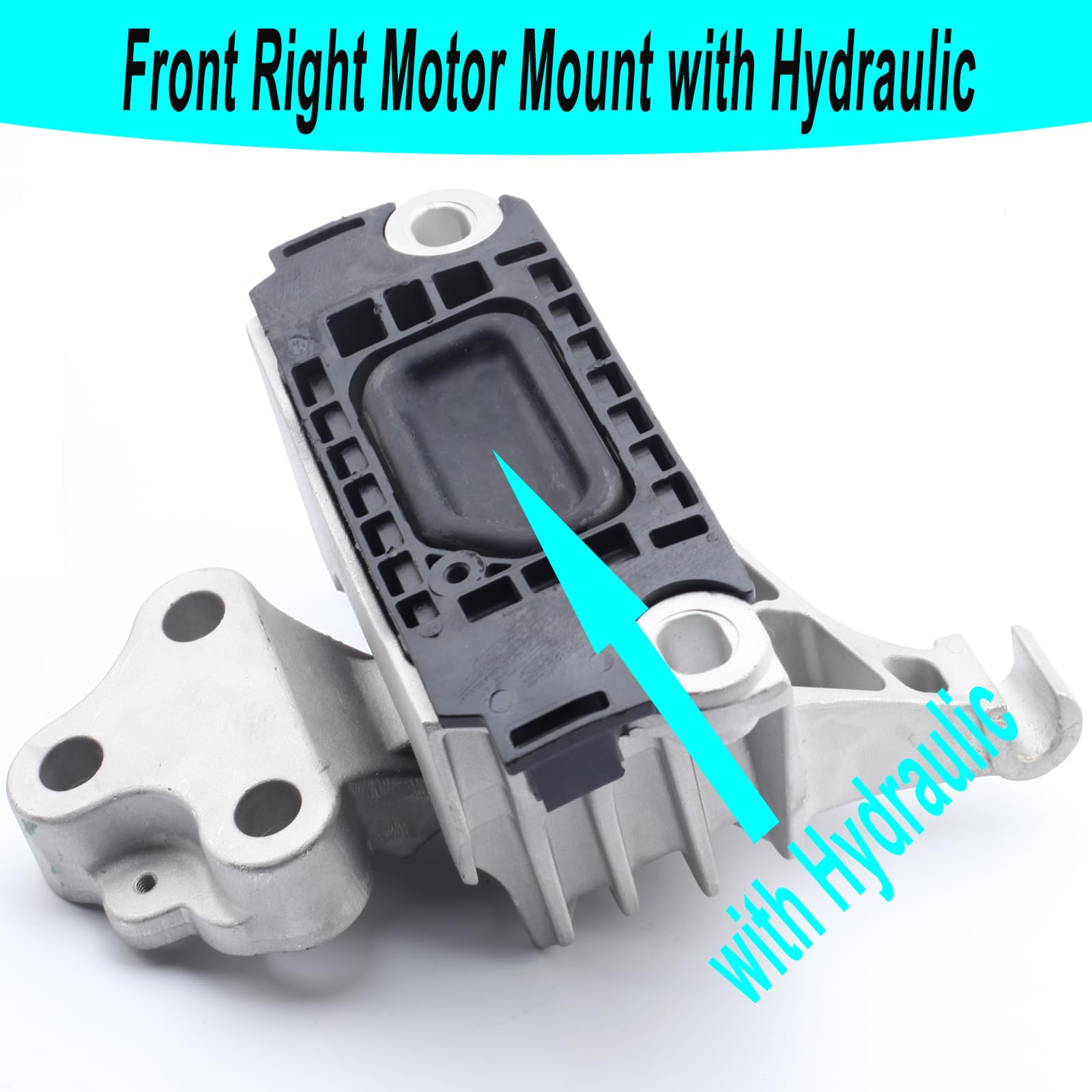 Transmission Mount- Left with Hydraulic Compatible with 2013-2016 Dodge Dart 2.0L 2.4L Replacement for 3385 A5822 / A5823 681718