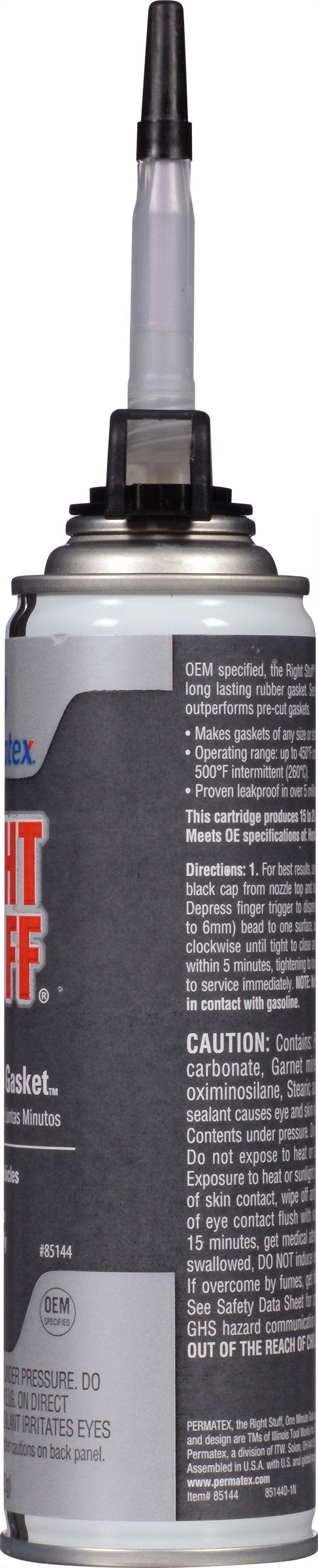Permatex 85144 The Right Stuff Grey Gasket Maker, 7.5 Oz. (Pack Of 6)