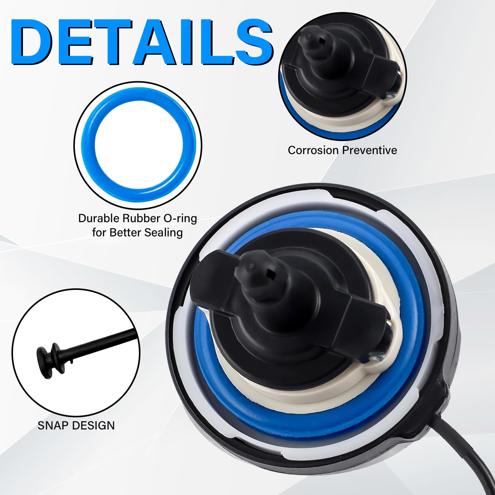 16117222391 Gas Cap for BMW Mini Cooper 320i 325i 328i 328xi 330i 330xi 335i 525i 528i 530i 535i 750i X1 X3 X5 Z4 M3 E39 E46 E60