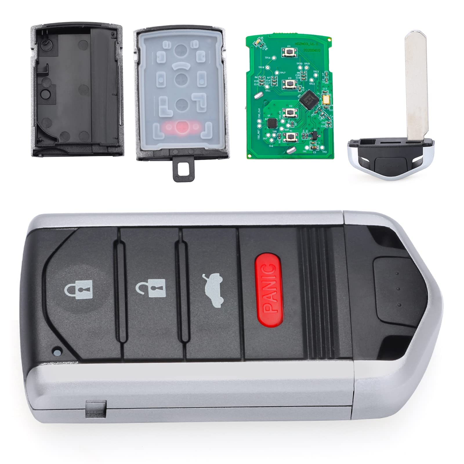 Keymall Car Key Fob Keyless Entry Remote Control For Acura Ilx 2013 2014(Fcc Id:Kr5434760 P/N:72147-Tx6-A01 72147-Tx6-A11) 4 Buttons