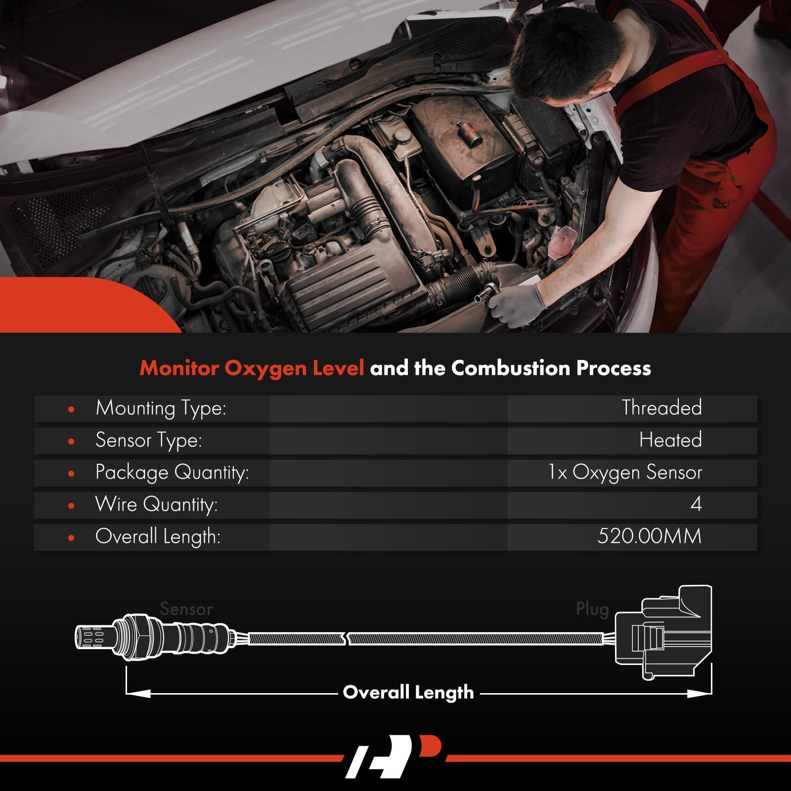 A-Premium O2 Oxygen Sensor Upstream Downstream Replacement For Equinox 2010-2014 Impala 2012-2013 Terrain 2009-2014 Acadia 2009-2011 Srx 2010-2014 Lacrosse 2005-2014