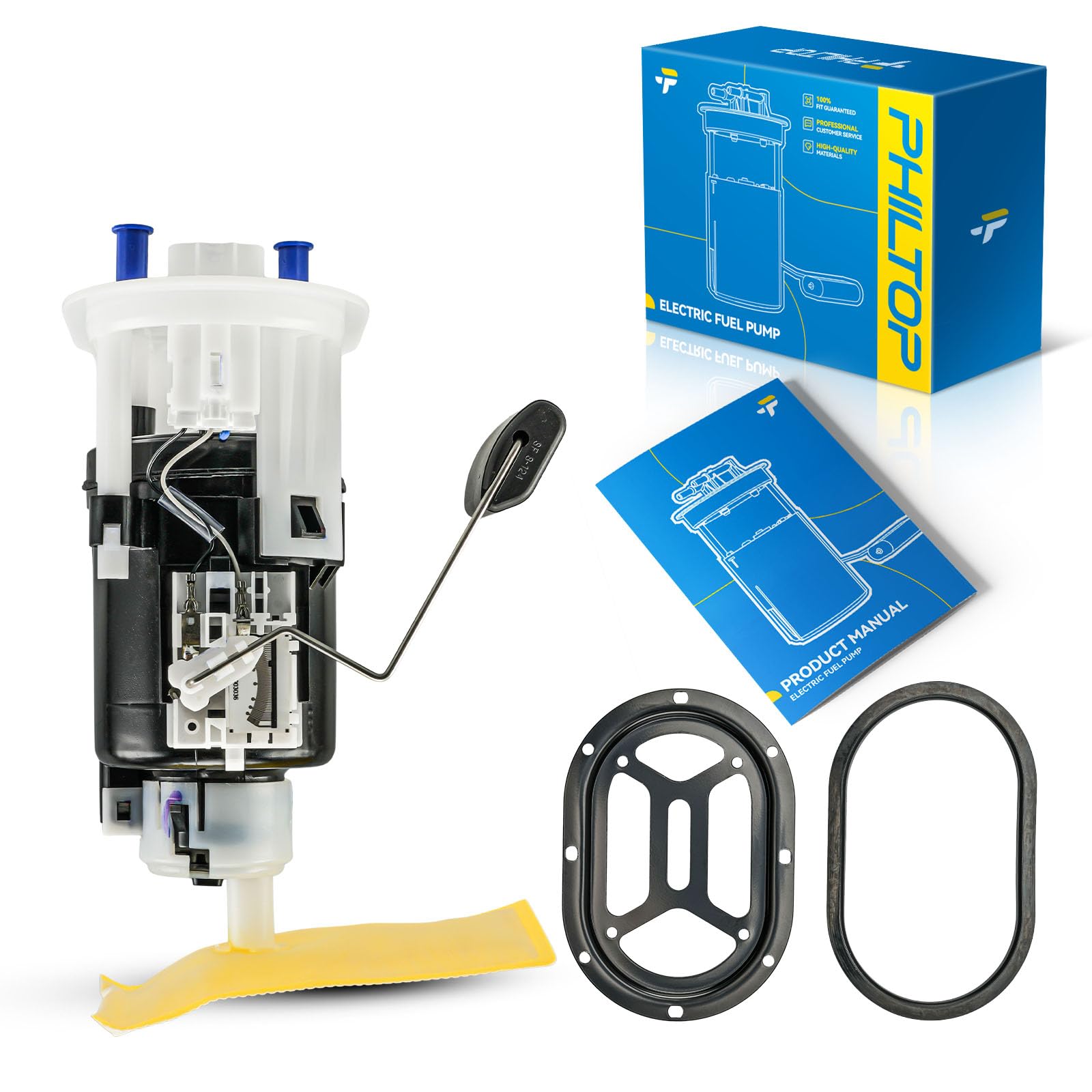 PHILTOP FG1258 Electric Fuel Pump Assembly Fit for Santa Fe 2003-2006 2.7L, Electric Fuel Pump Module Assembly Kit