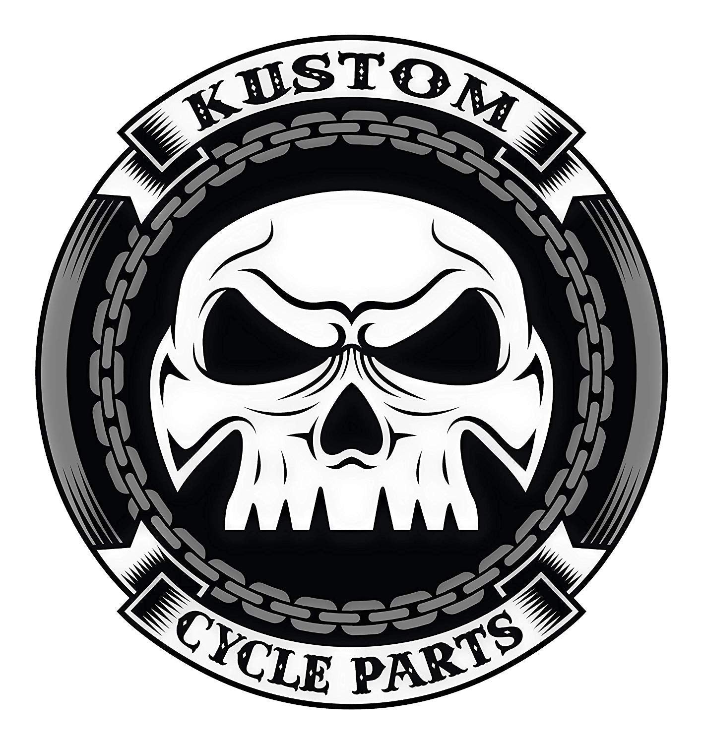 Kustom Cycle Parts Ride Safely I Need You Here With Me Love You Motorcycle 'Evil Spirits' Biker Guard Bell. (Silver Bell)