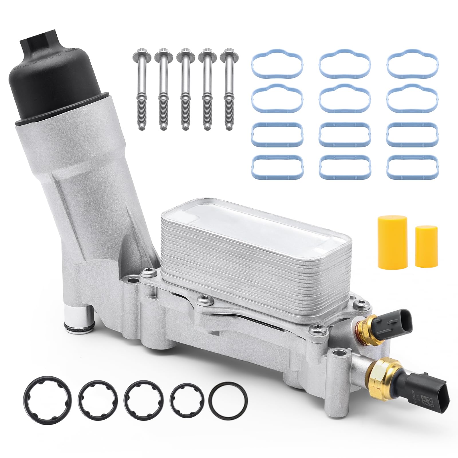 926-876 Aluminum Engine Oil Cooler, Oil Filter Housing Adapter For 2011-2016 Chrysler 200 300, Dodge Charger Challenger Journey,