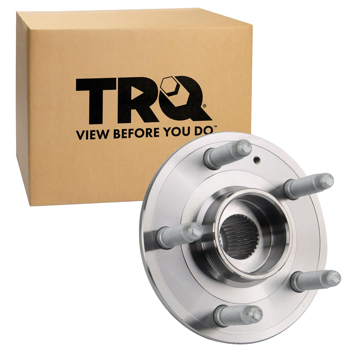 Trq Front Left Right Rear Wheel Hub Bearing Assembly Driver Passenger Side Compatible With 2008-2019 Cadillac Cts 2018-2019 Xts