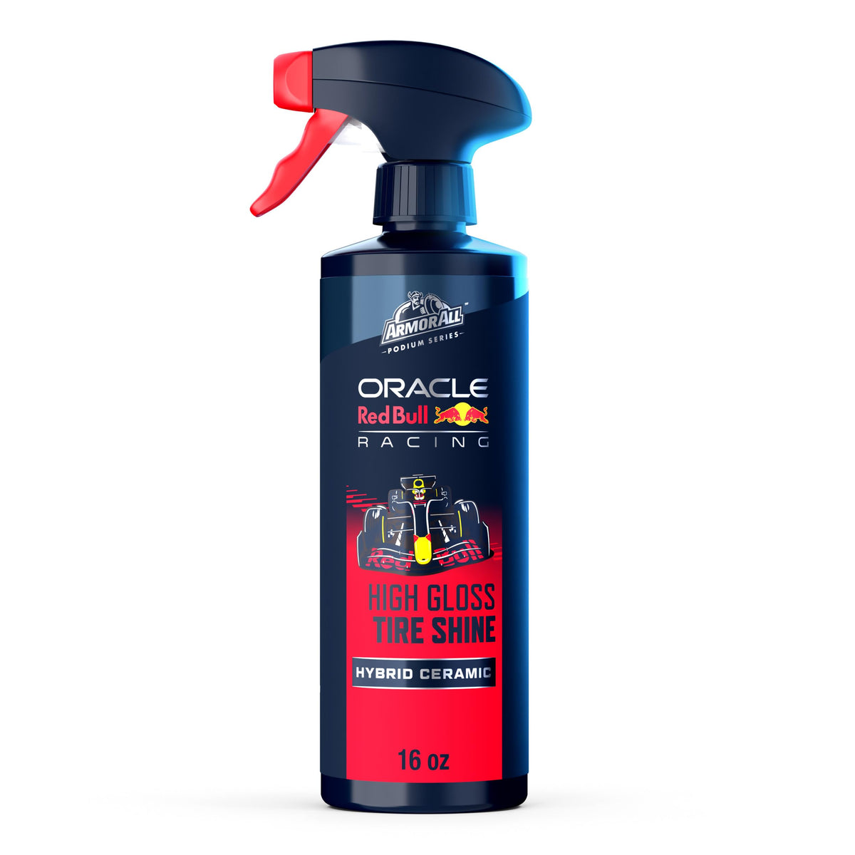 Armor All Podium Series Hybrid Ceramic High Gloss Tire Shine Spray, 16 fl oz, Long-Lasting Car Tire Shine Developed in Collabora