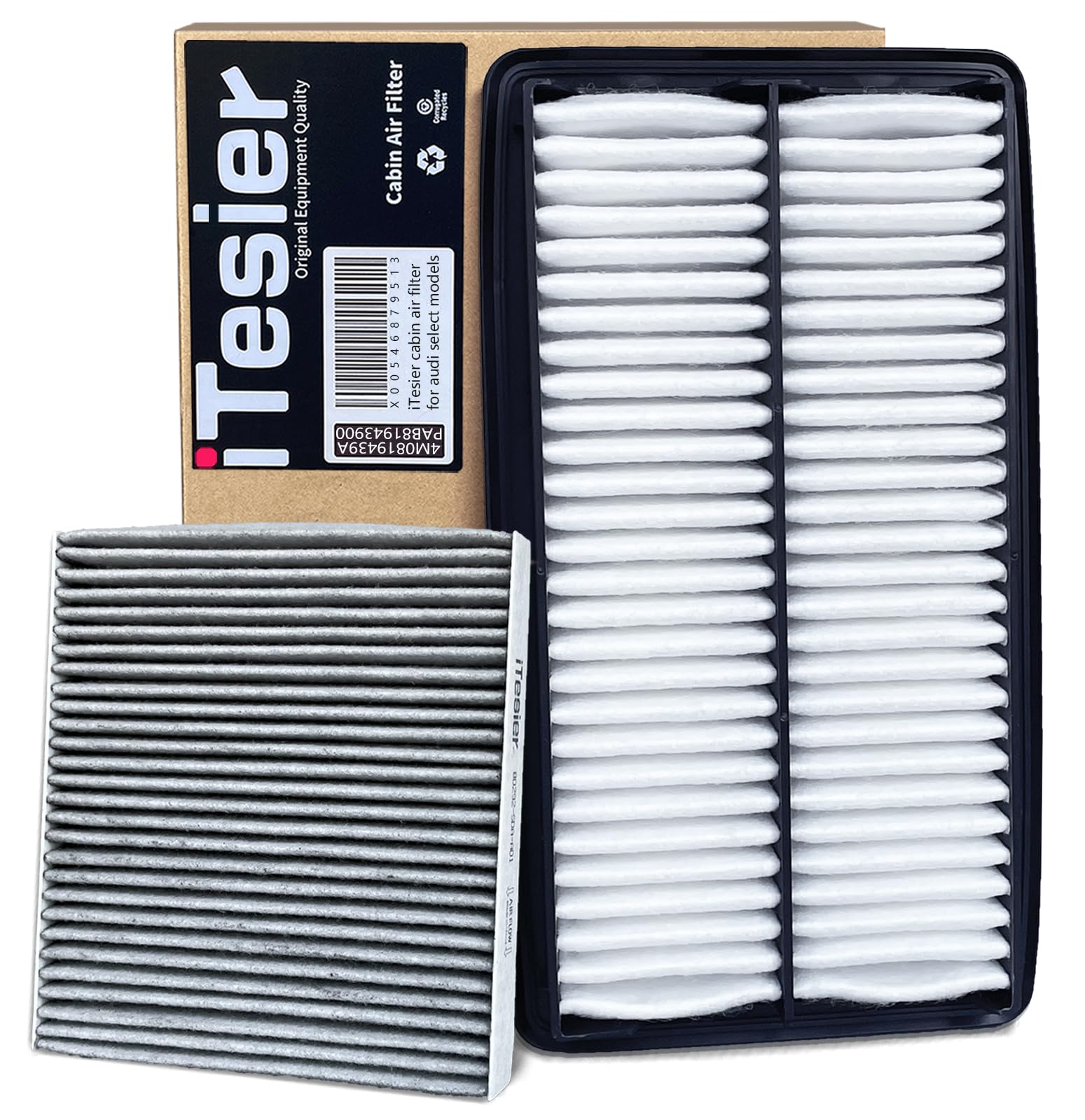 Itesier Engine Cabin Air Filter Kit For Pilot 2016-2022, Ridgeline 2017-2024, Passport 2019-2024, Mdx 2016-2020, Replaces 17220-