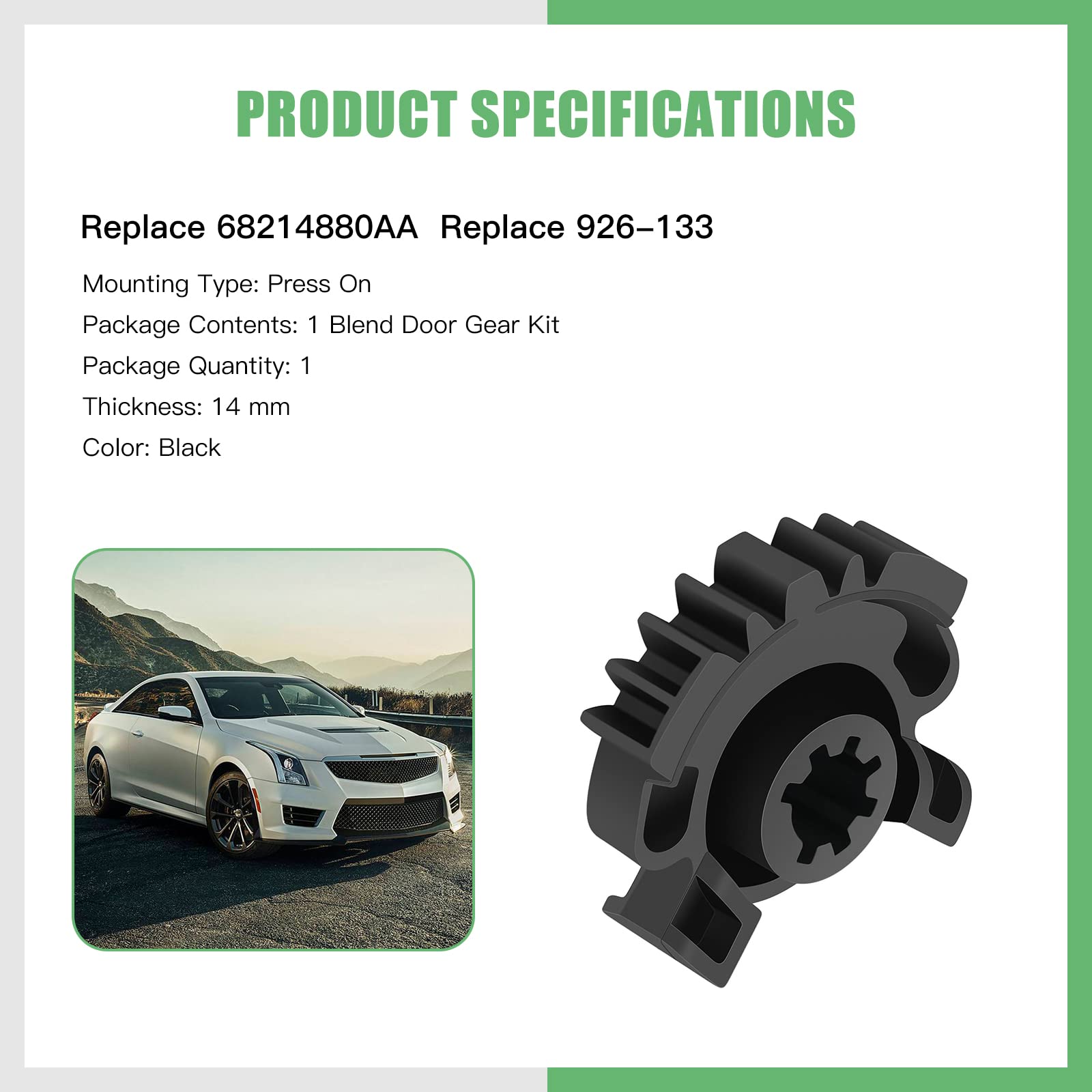 SCITOO 68214880AA Air Door Actuator Gear Kit Replacement for 2011 2012 2013 2014 2015 2016 JEEP GRAND CHEROKEE HVAC Heater Blend