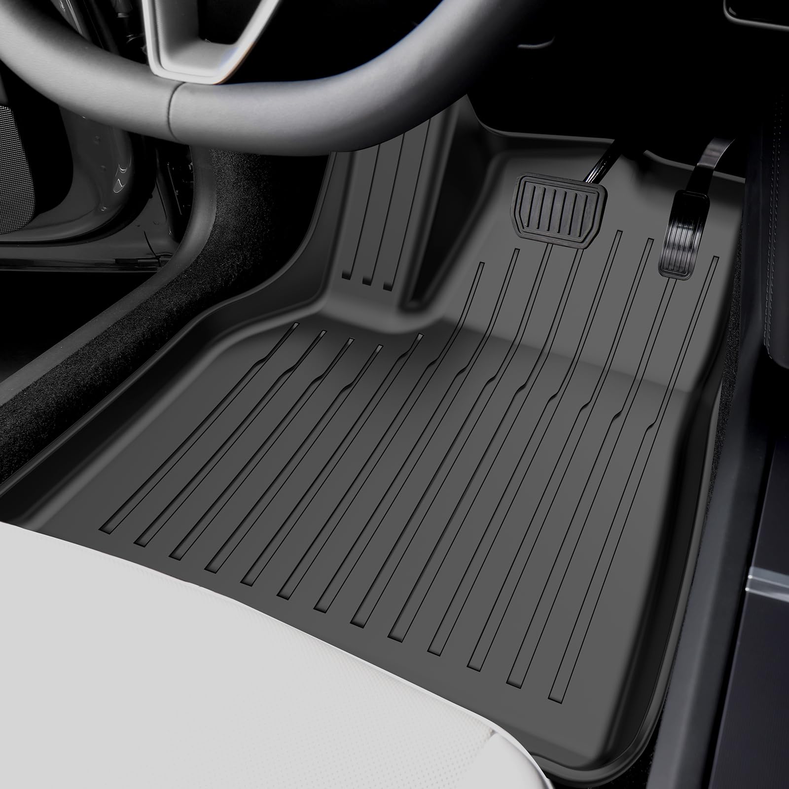 2025-2026 New Version Tesla Model Y Juniper Floor Mats Custom Fit All Weather Tpe Cargo Liner Cargo Trunk Accessories (2025 Mode