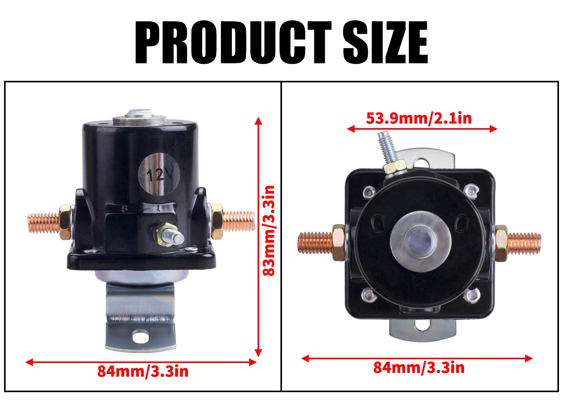 Mrelc New Solenoid Relay Compatible With 12 Volt 2N 8N 9N Tractor 8N-11450 Sw218 Sw355 10-Fo218-12V 7-1023-12V 240-14008 Replace