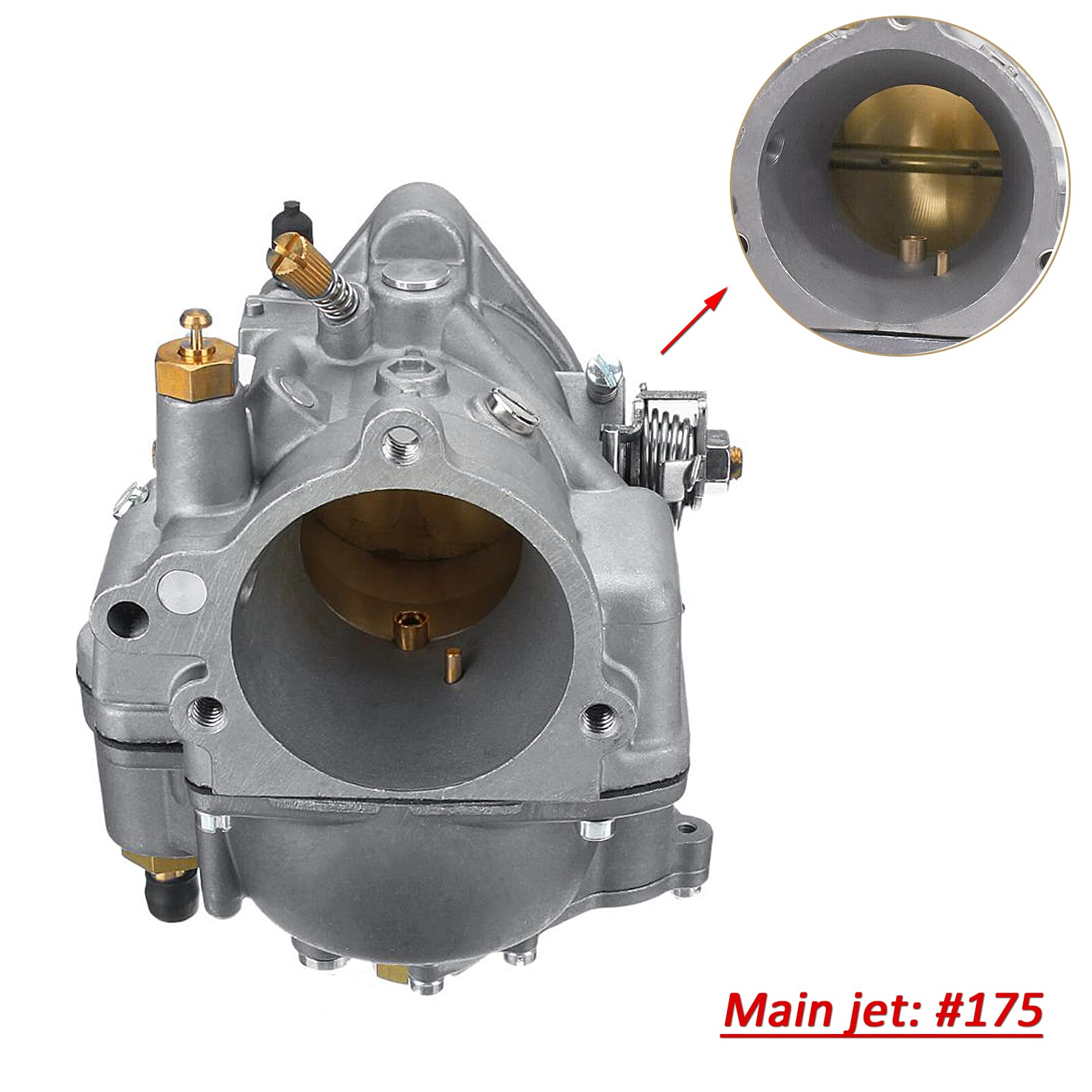 Super E Carburetor for HD Sportster - Road King - Softail - Fatboy - Tour Low Super Wide Electra Glide - Big Twin Shorty Carb 11