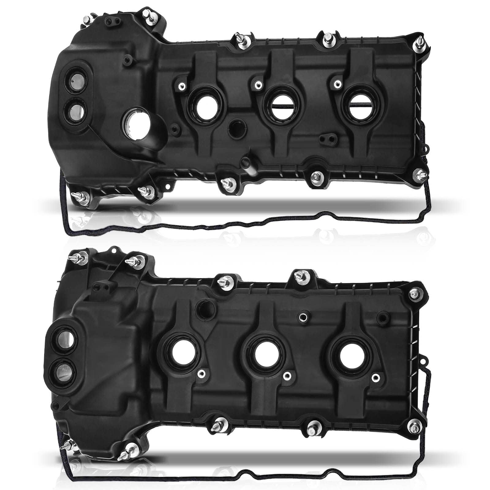 A-Premium Left Right Side Engine Valve Cover Kit, with Gasket & Bolt, Compatible with Ford Explorer 2011-2019, F-150 2011-2012, 