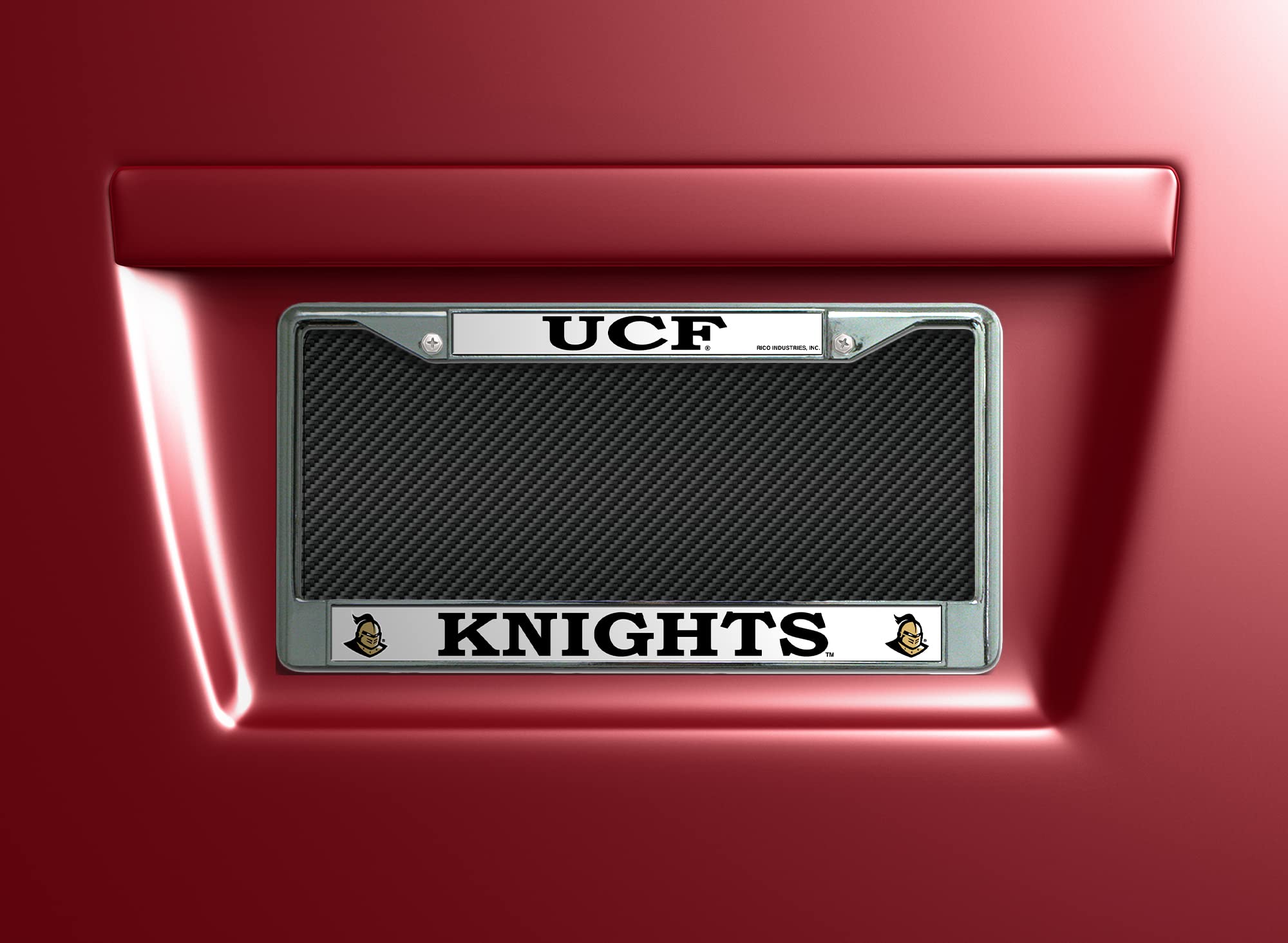 Rico Industries Ncaa Central Florida Knights - Ucf Ucf Premium License Plate Chrome Frame 12 X 6