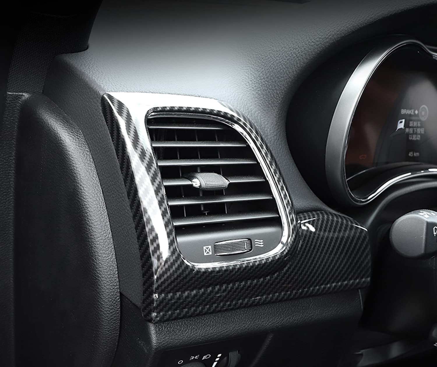 YOCTM ABS Carbon Fiber Look Door Handle Cover for Jeep Grand Cherokee 2014-2021 - 4 Door Interior Accessory