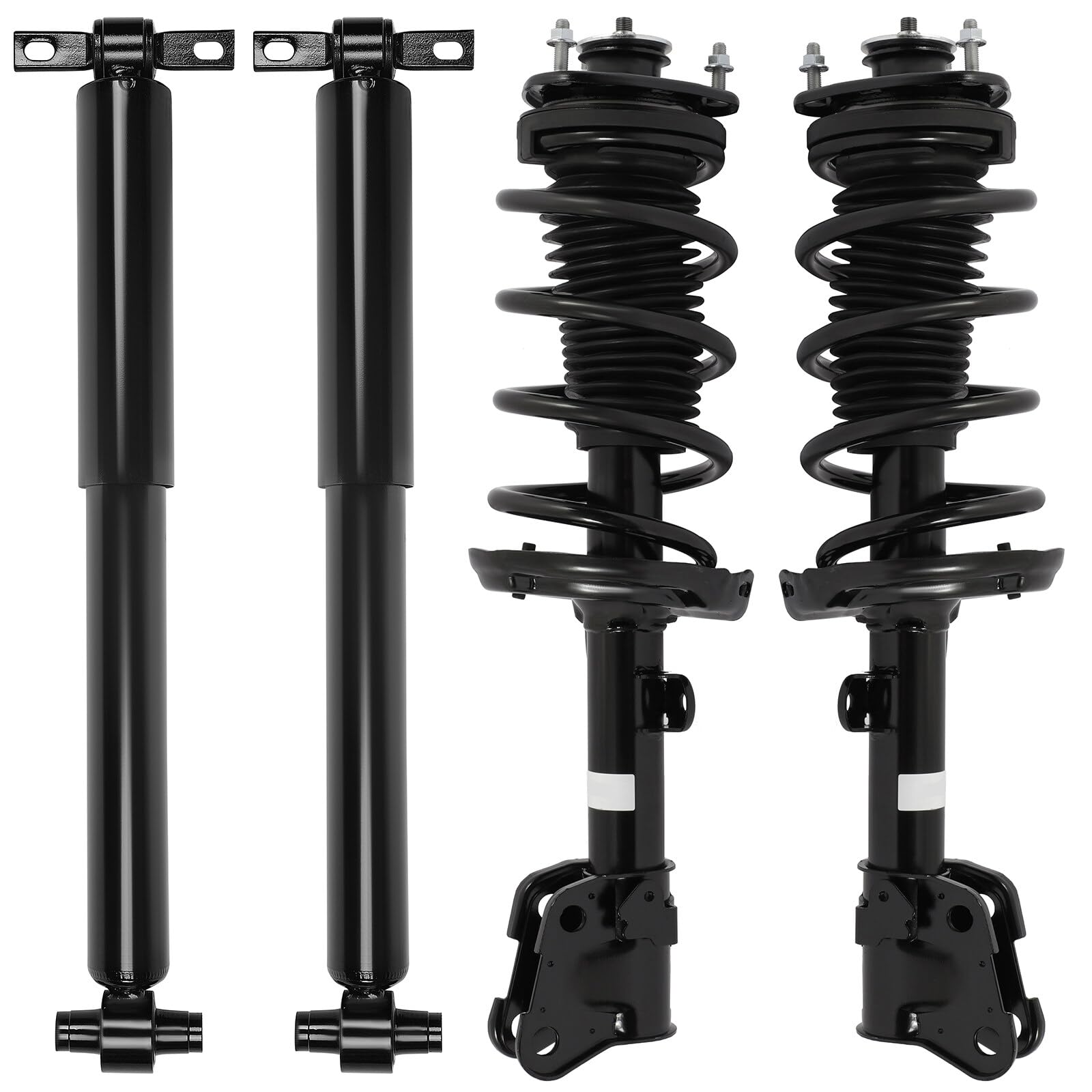 Scitoo - 2Pcs Front Complete Struts Spring Assembly + 2Pcs Rear Shock Absorbers Fits 2009-2015 For Honda Pilot Full Set Front Rear Complete Struts With 172648 37339 - Set Of 4