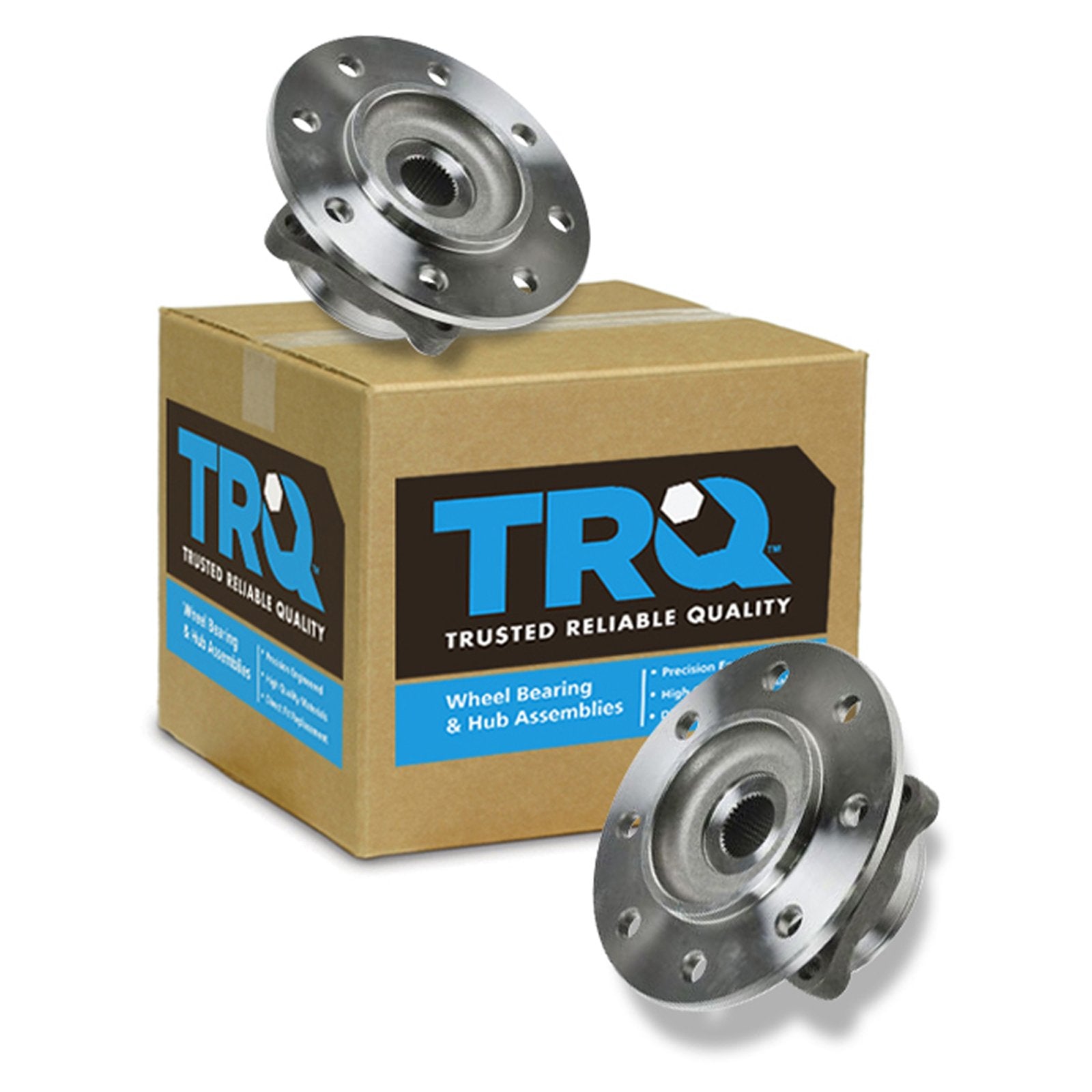 Trq Front Wheel Hub Bearings Assembly Set Compatible With 1994-1999 Dodge Ram 3500