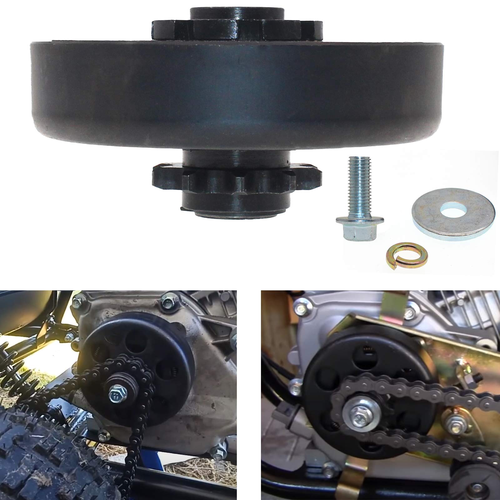 Maxanda Centrifugal Clutch 3/4 Bore 10T for #40/41/420 Chain, Up to 6.5 HP - Ideal for Go Karts, Minib
