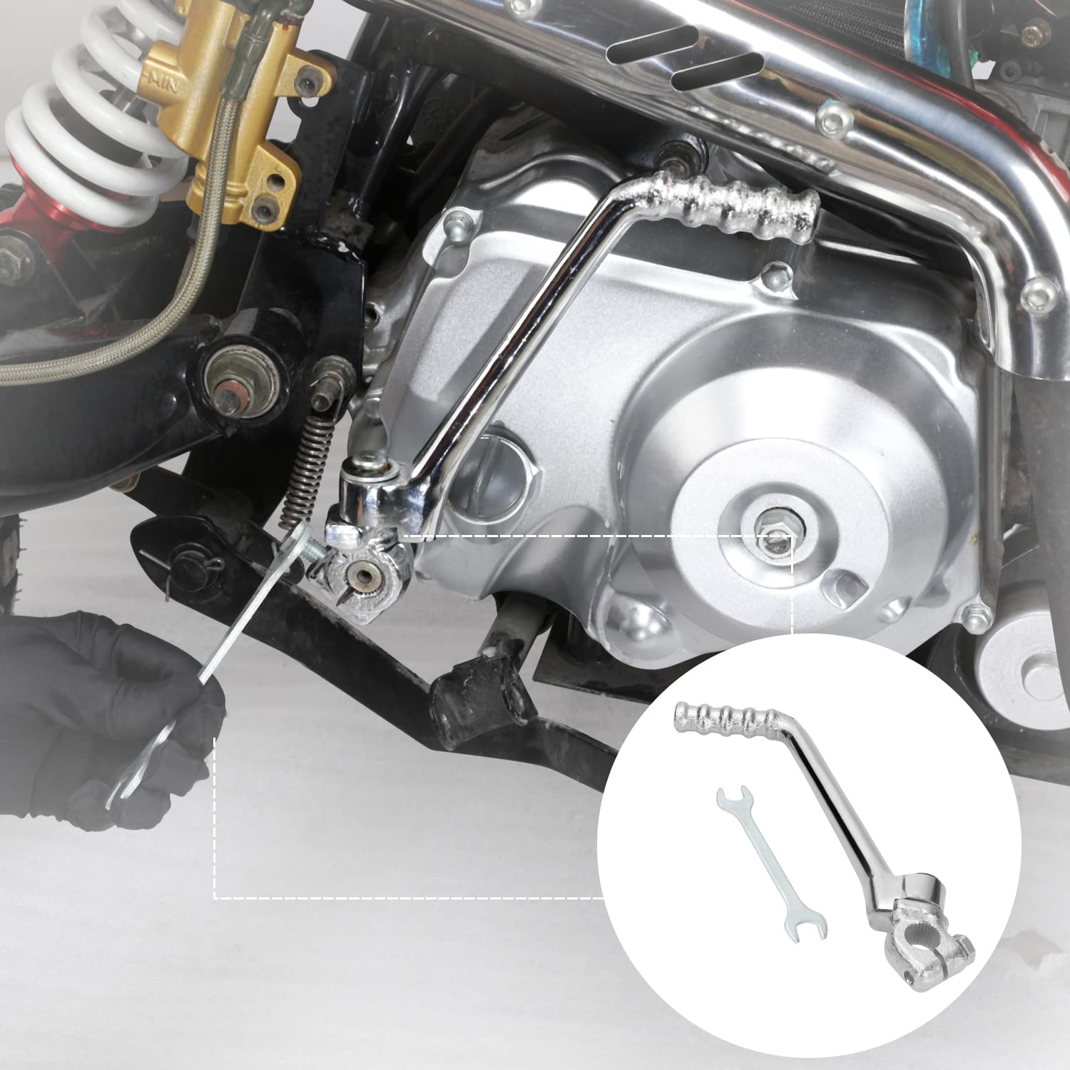 YOXUFA 13mm Kick Starter Lever for 50cc 70cc 90cc 110cc 125cc SSR CT90 XR100R XL70 DBX14 DBX18 DB27 RFZ DS80 SDG YX TaoTao Cools