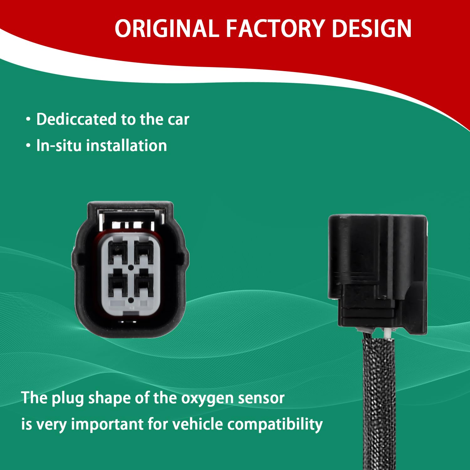 Necatuo 234-9124 Upstream O2 Oxygen Sensor Heated Air Fuel Ratio Compatible With Honda Civic 2007-2011 1.8L L4 For 36531-Rna-003
